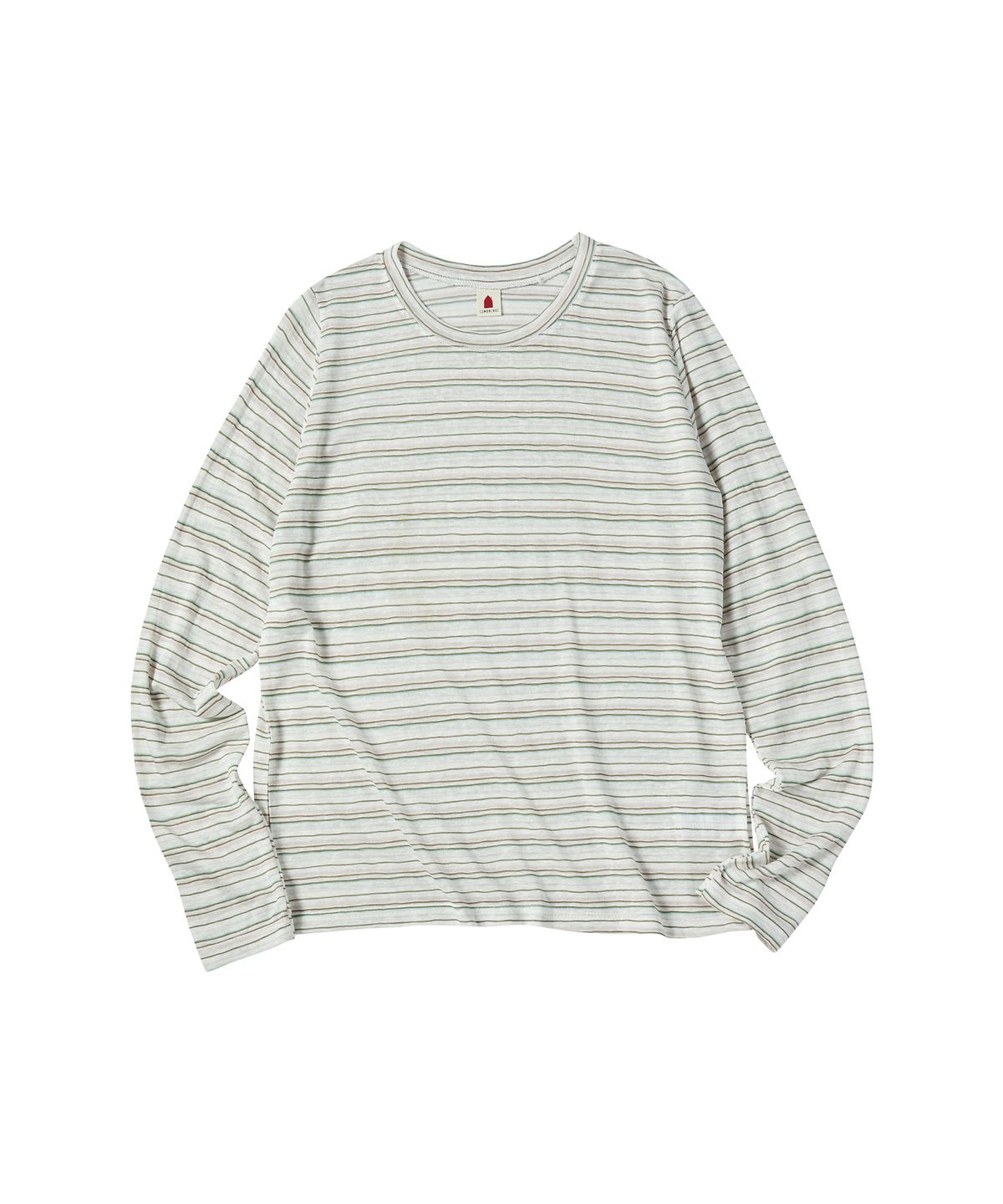 꼬모니노즈(COMONINOZ) W BEACH STRIPE T-SHIRT [PINK]