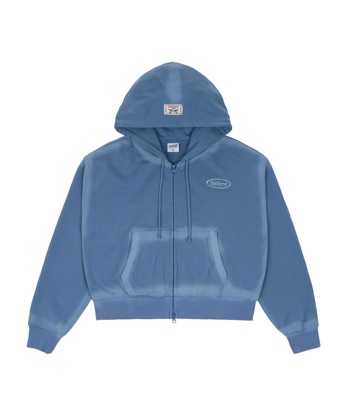 유니버스 가먼트(UNIVERSE GARMENT) 스프레이 후드 집업_BLUE