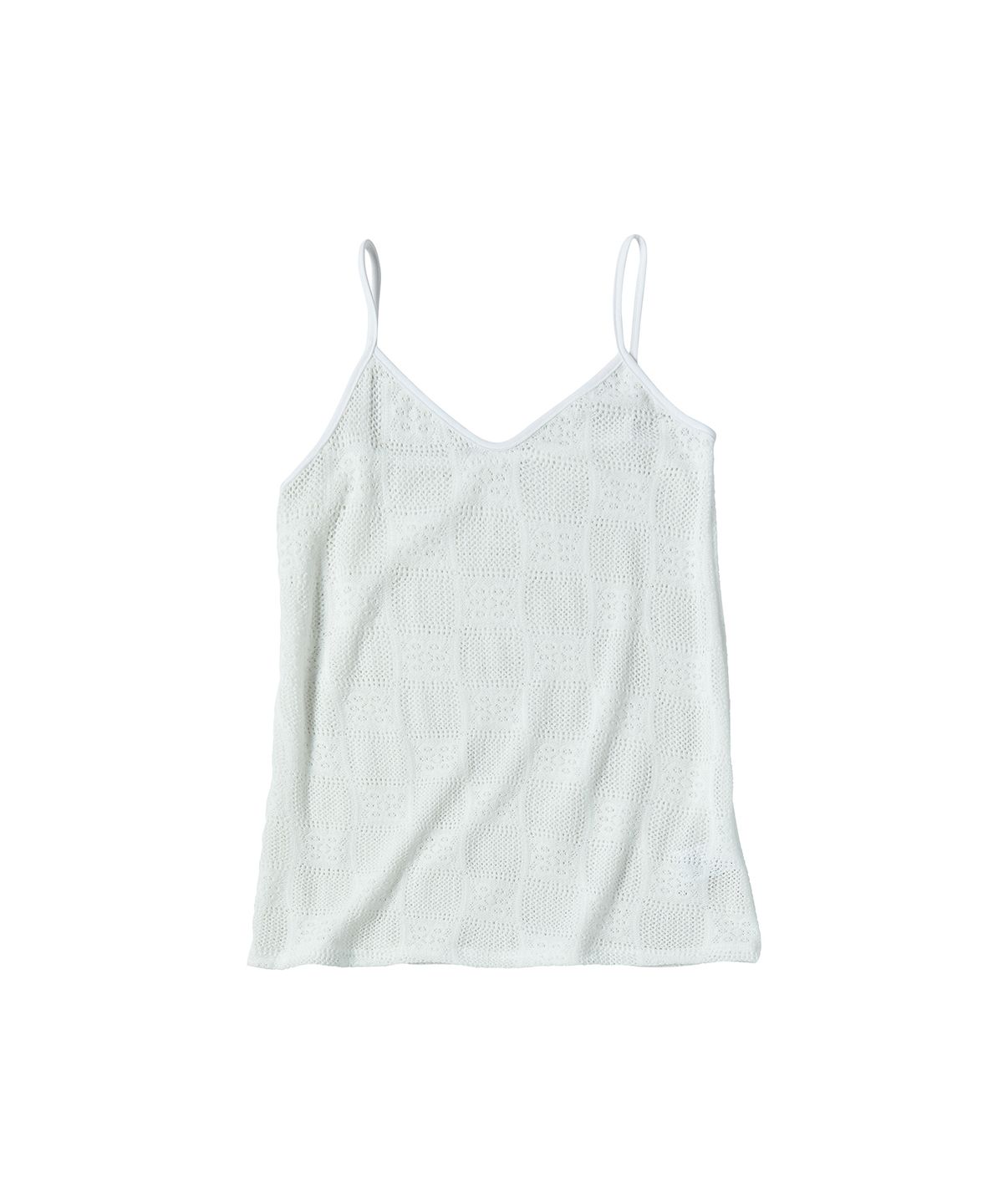 꼬모니노즈(COMONINOZ) W CROCHET SLEEVELESS ONE PIECE [IVORY]