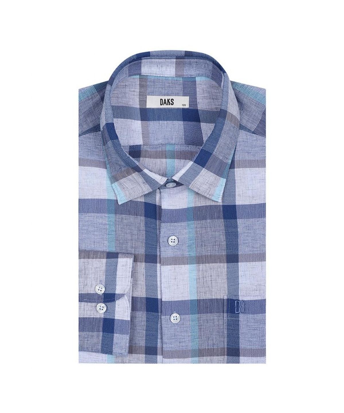 닥스셔츠(DAKS SHIRTS) 린넨혼방 라지체크 캐주얼 셔츠_DLS3SHCL131B1