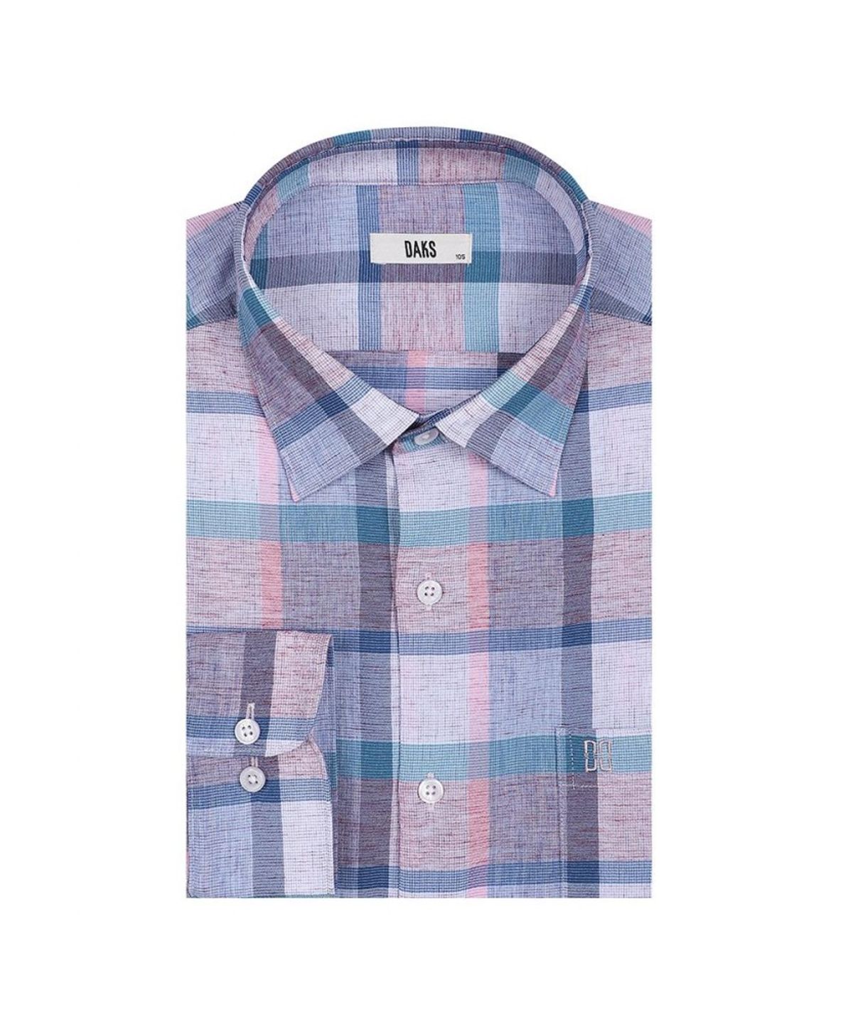 닥스셔츠(DAKS SHIRTS) 린넨혼방 라지체크 캐주얼 셔츠_DLS3SHCL131P1