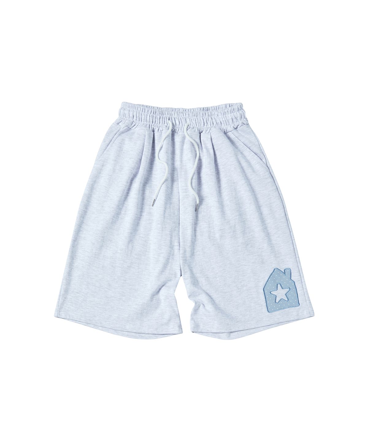 꼬모니노즈(COMONINOZ) W HOME SWEAT SHORTS [LIGHT GRAY]