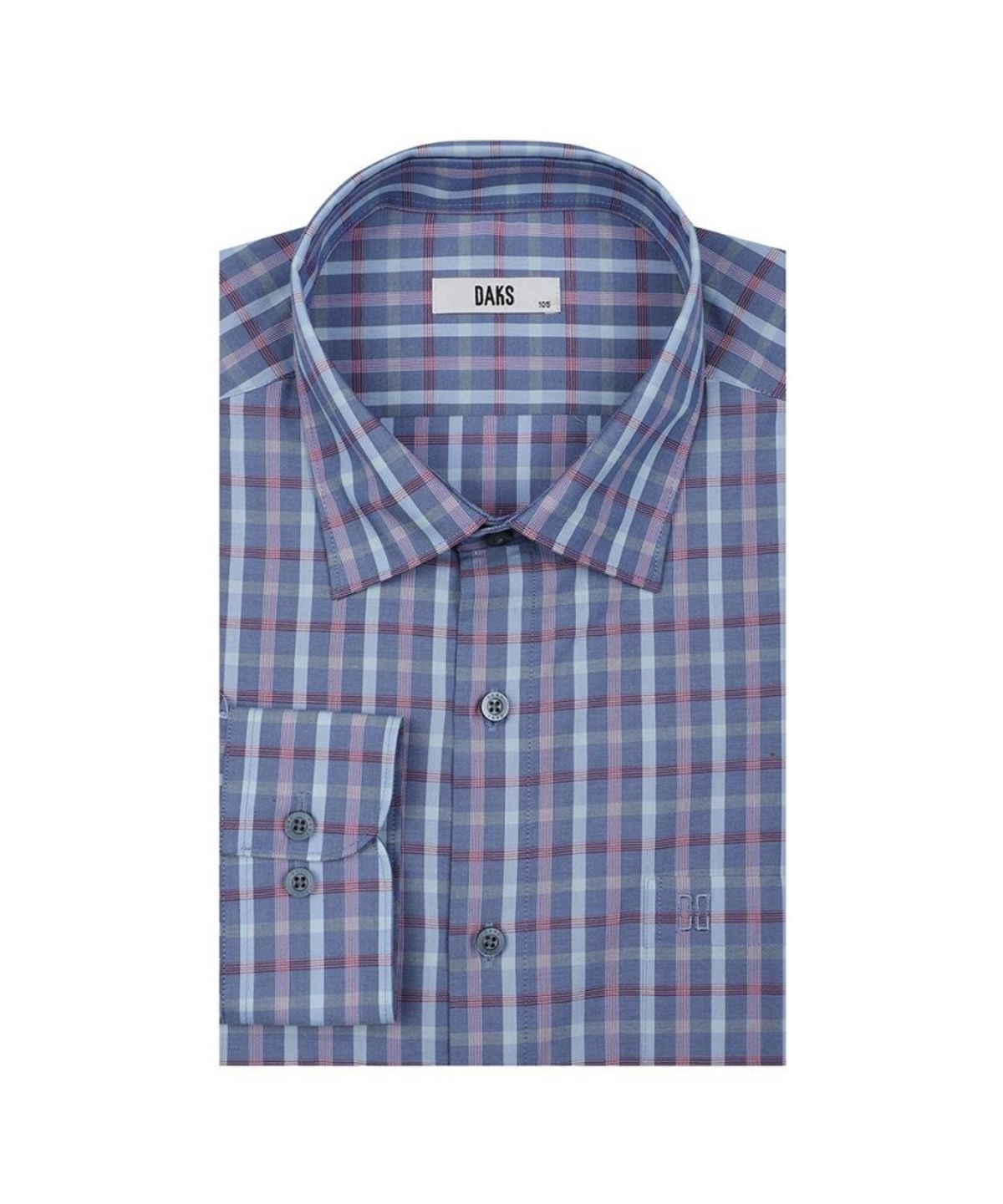 닥스셔츠(DAKS SHIRTS) 코튼혼방 스몰체크 셔츠 레귤러핏 블루_DLP2SHCL110B1