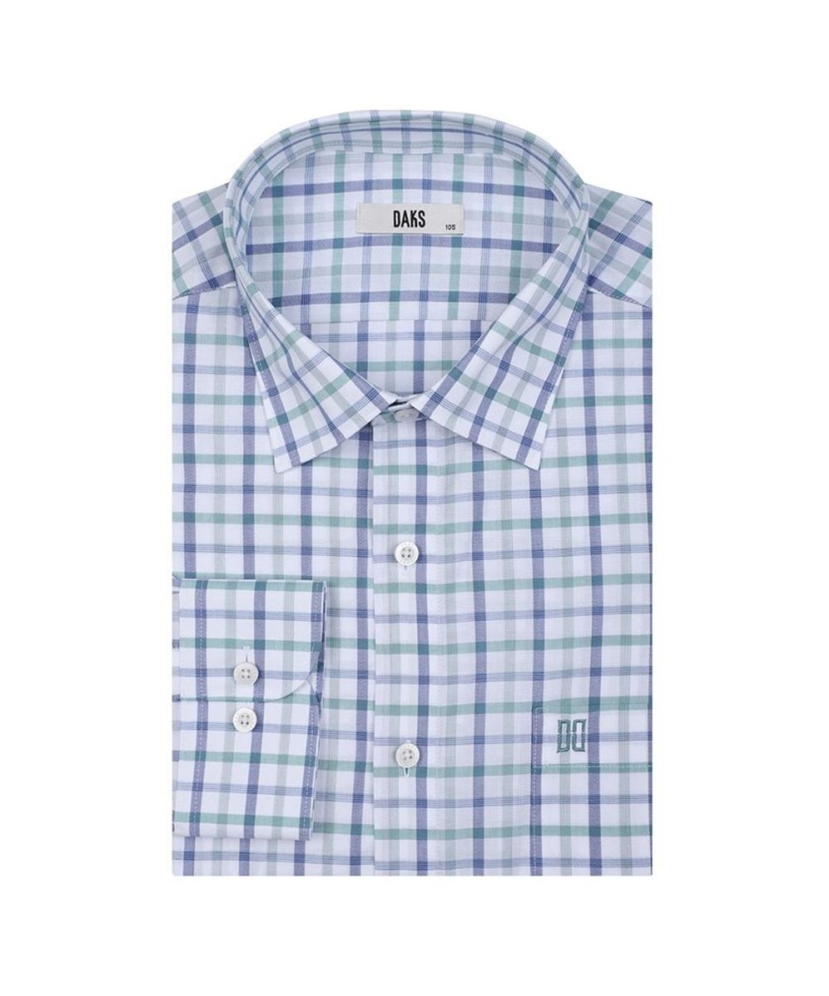 닥스셔츠(DAKS SHIRTS) 코튼혼방 스몰체크 셔츠 레귤러핏 화이트_DLP2SHCL110A1