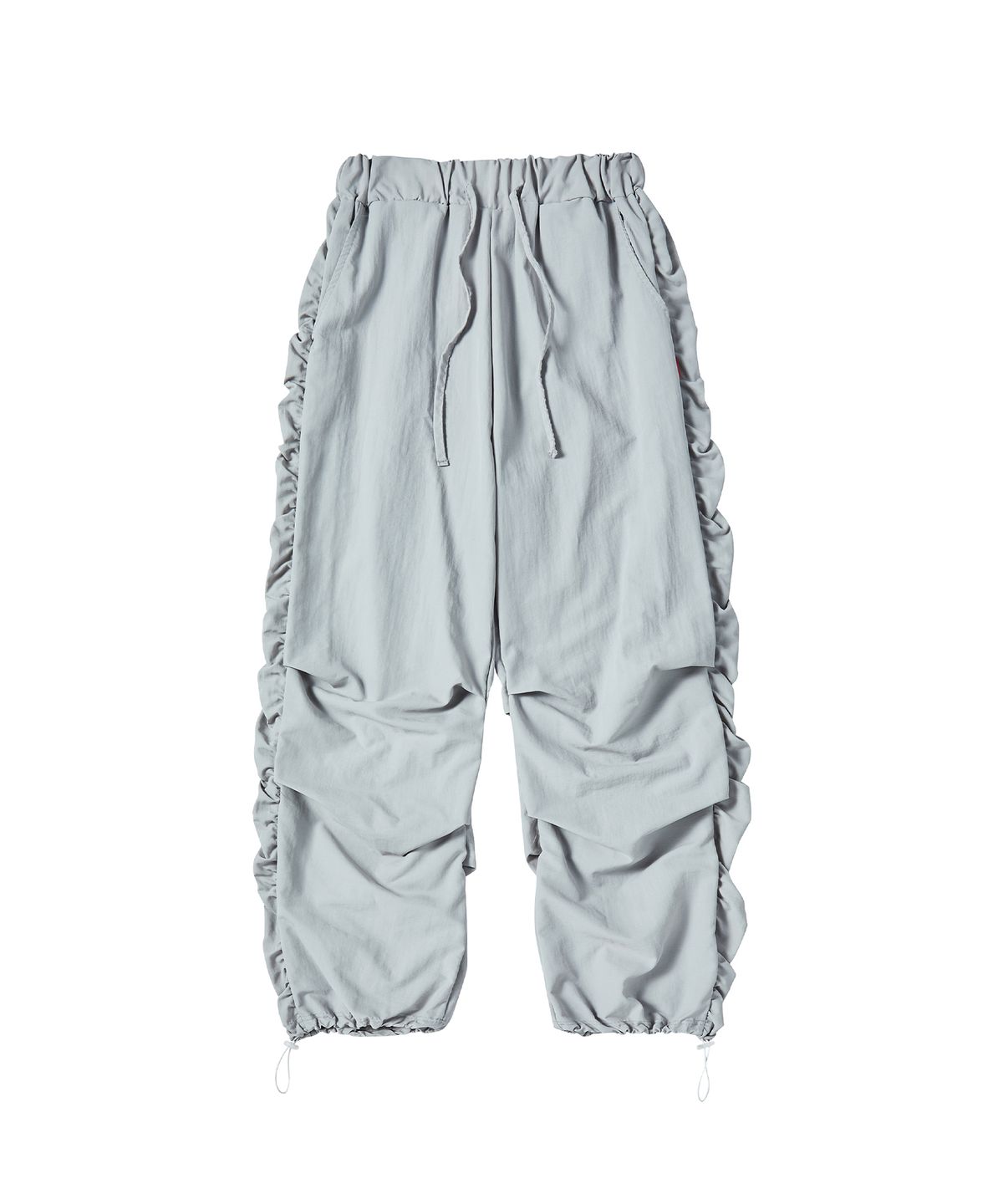 꼬모니노즈(COMONINOZ) W SHIRRING NYLON PANTS [GRAY]