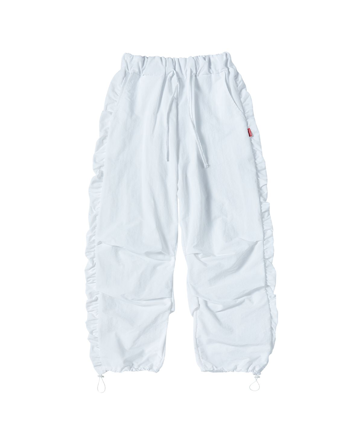 꼬모니노즈(COMONINOZ) W SHIRRING NYLON PANTS [IVORY]