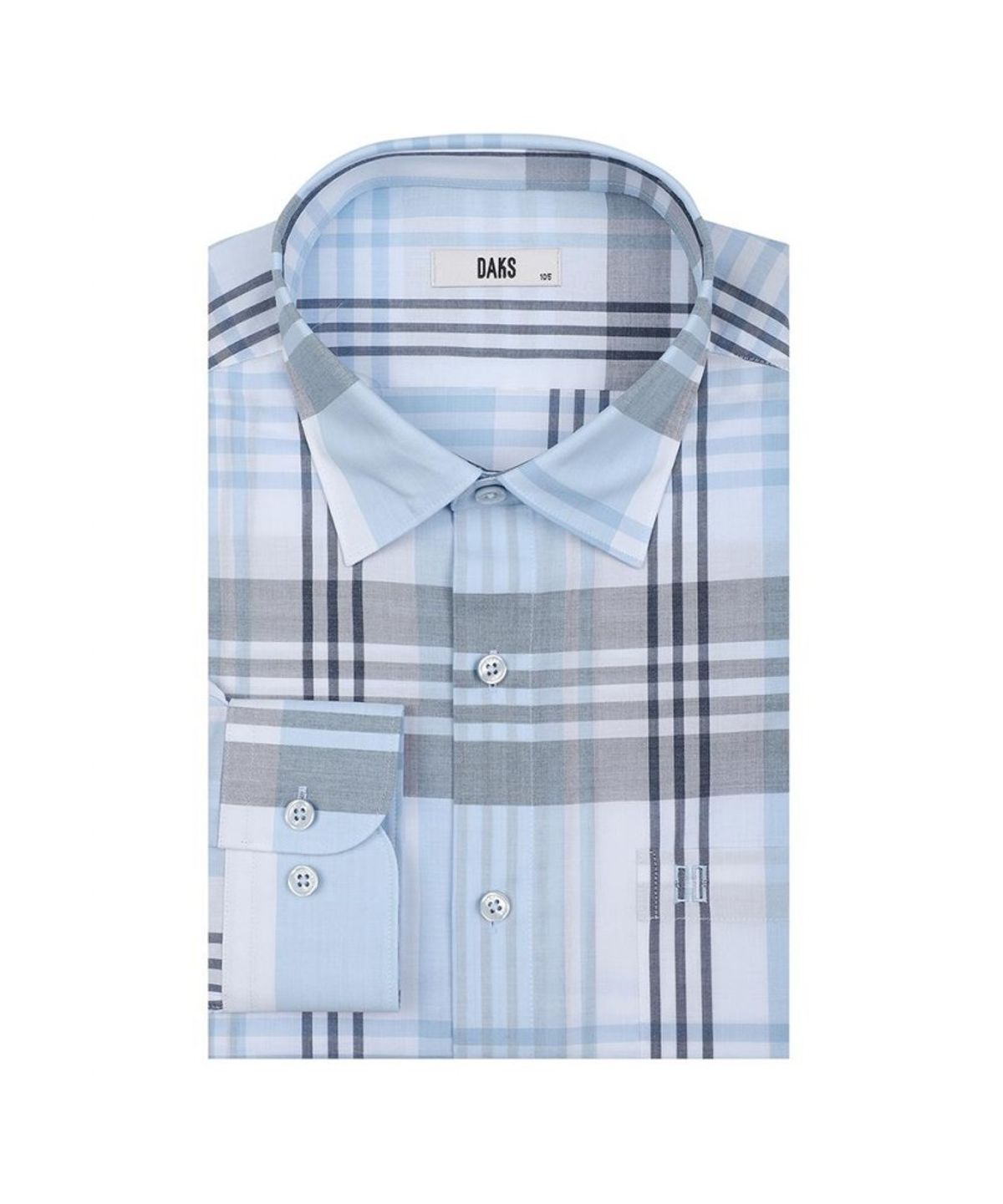 닥스셔츠(DAKS SHIRTS) 코튼혼방 스몰체크 셔츠 레귤러핏 블루_DLP2SHCL130B1