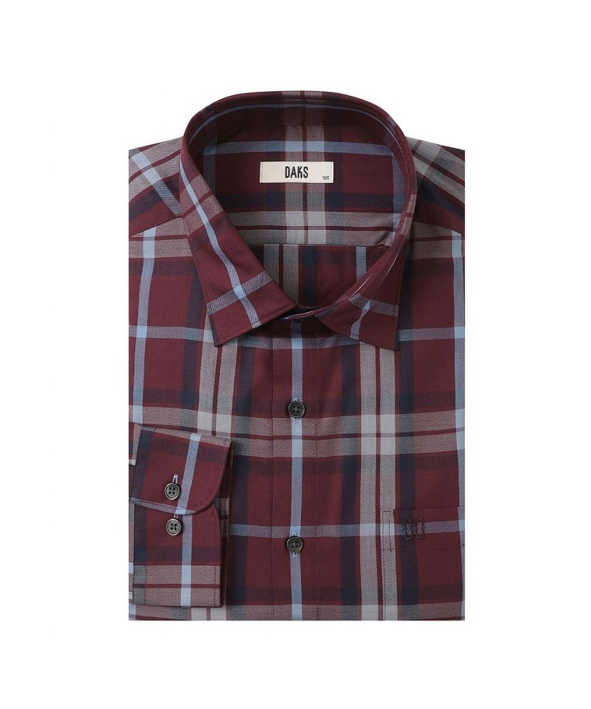 닥스셔츠(DAKS SHIRTS) 면혼방 미디움 체크 캐주얼 셔츠 레귤러핏 레드_DLA2SHCL120R1