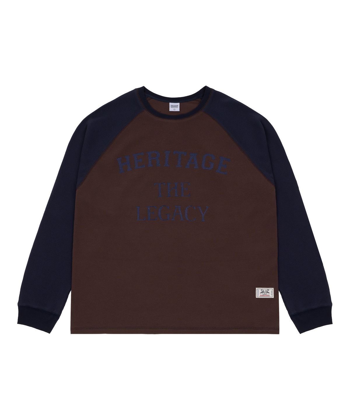 유니버스 가먼트(UNIVERSE GARMENT) HTG 와플 라글랑 티셔츠_BROWN