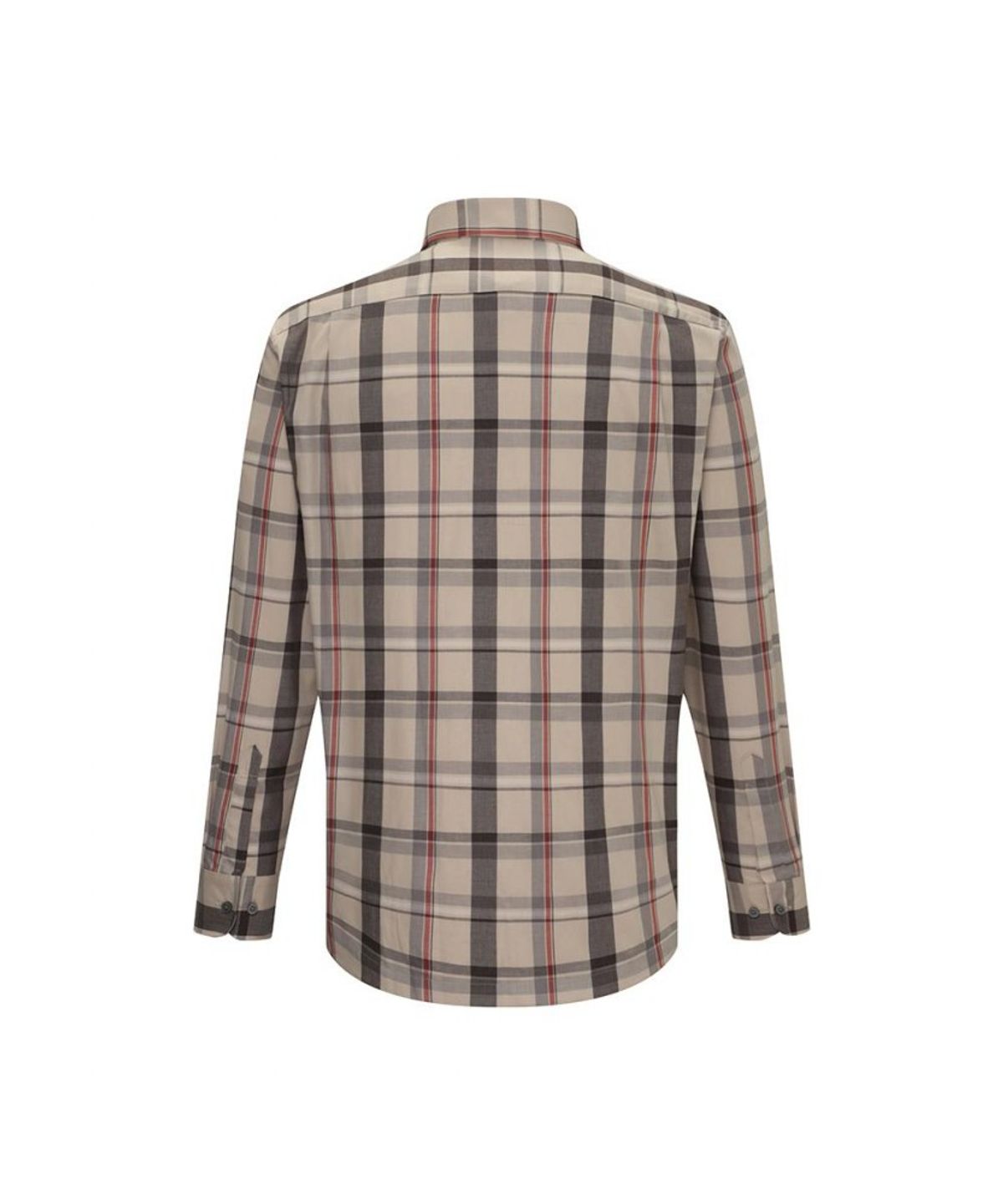 닥스셔츠(DAKS SHIRTS) 면혼방 미디움 체크 캐주얼 셔츠 레귤러핏 베이지_DLA2SHCL122I1