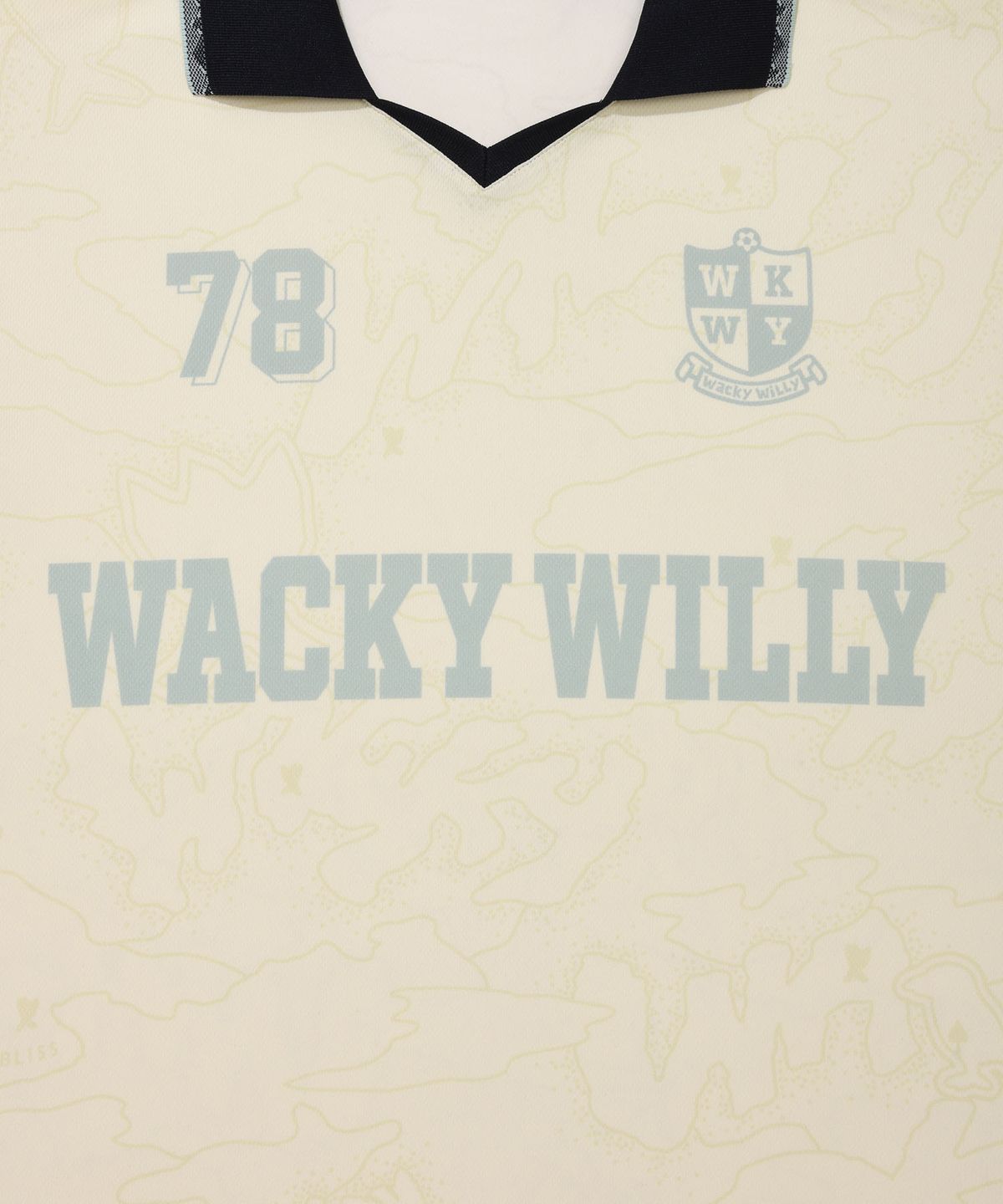 와키윌리(WACKY WILLY) WKWY 긴팔티셔츠 크림