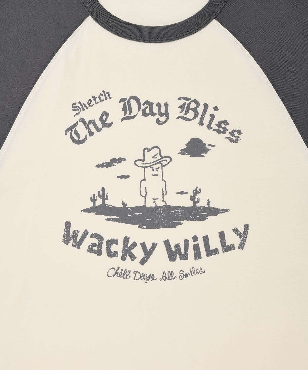 와키윌리(WACKY WILLY) 나그랑 반팔티셔츠 크림