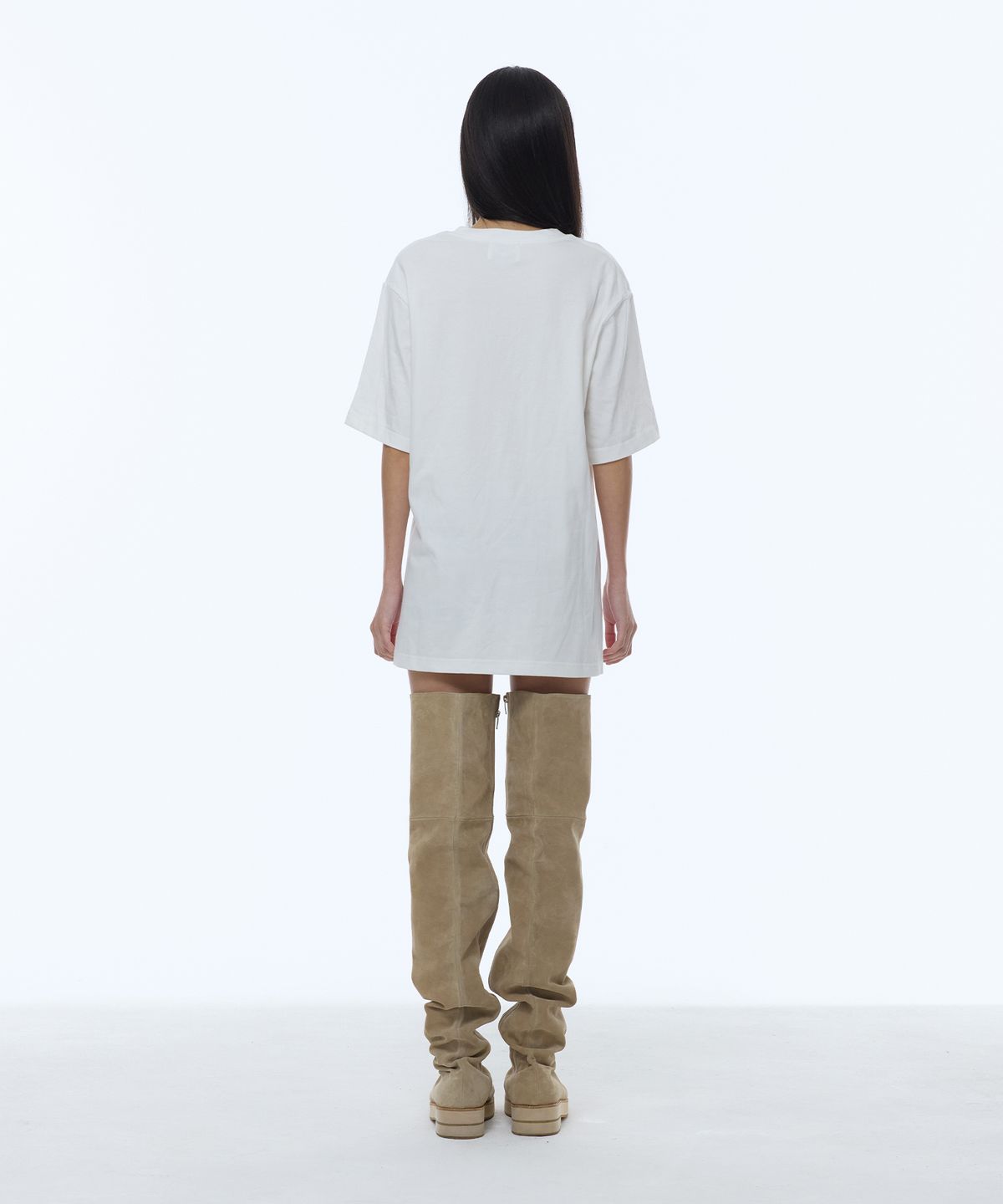 길라아카이브(GILAARCHIVE) D.I.Y CUT-OFF OVERSIZE T-SHIRTS_WHITE