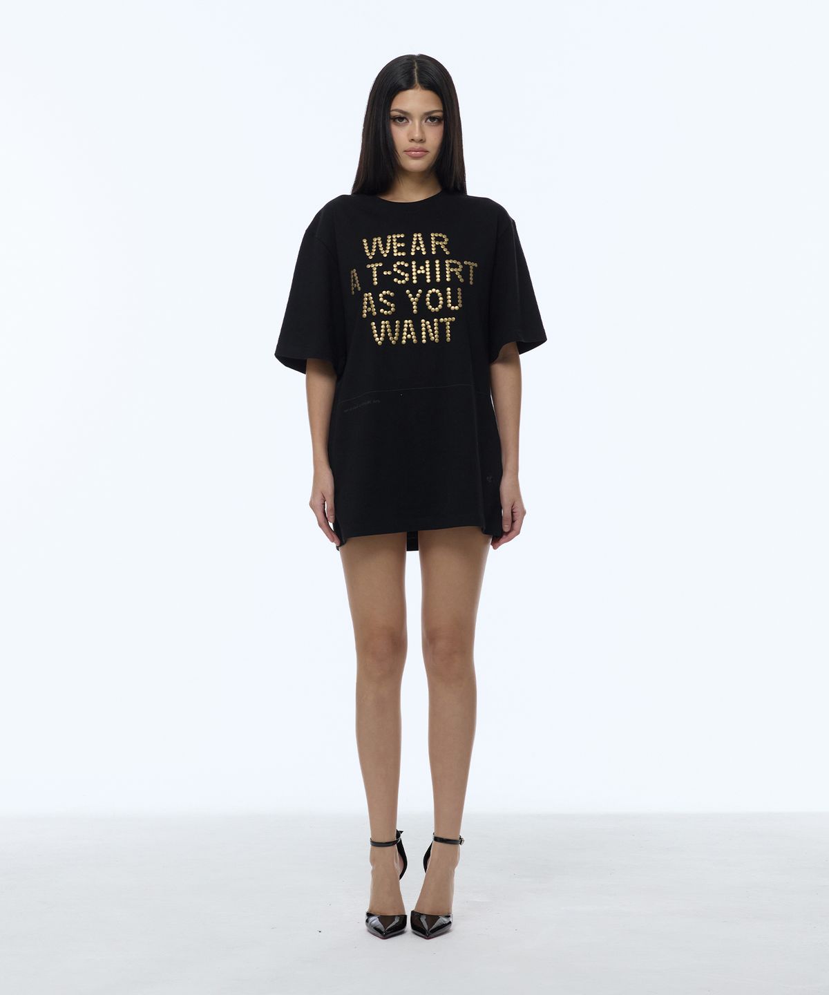 길라아카이브(GILAARCHIVE) D.I.Y CUT-OFF OVERSIZE T-SHIRTS_BLACK