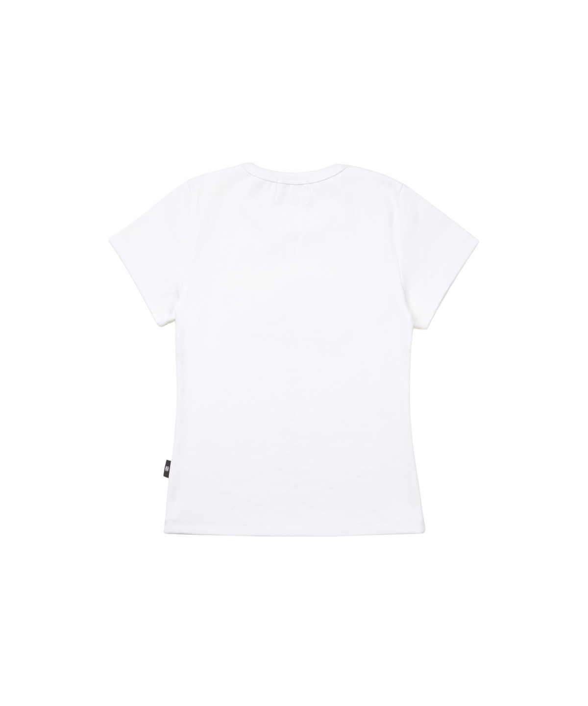 길라아카이브(GILAARCHIVE) STUD PATCH LOGO DYED CROP T-SHIRTS_WHITE
