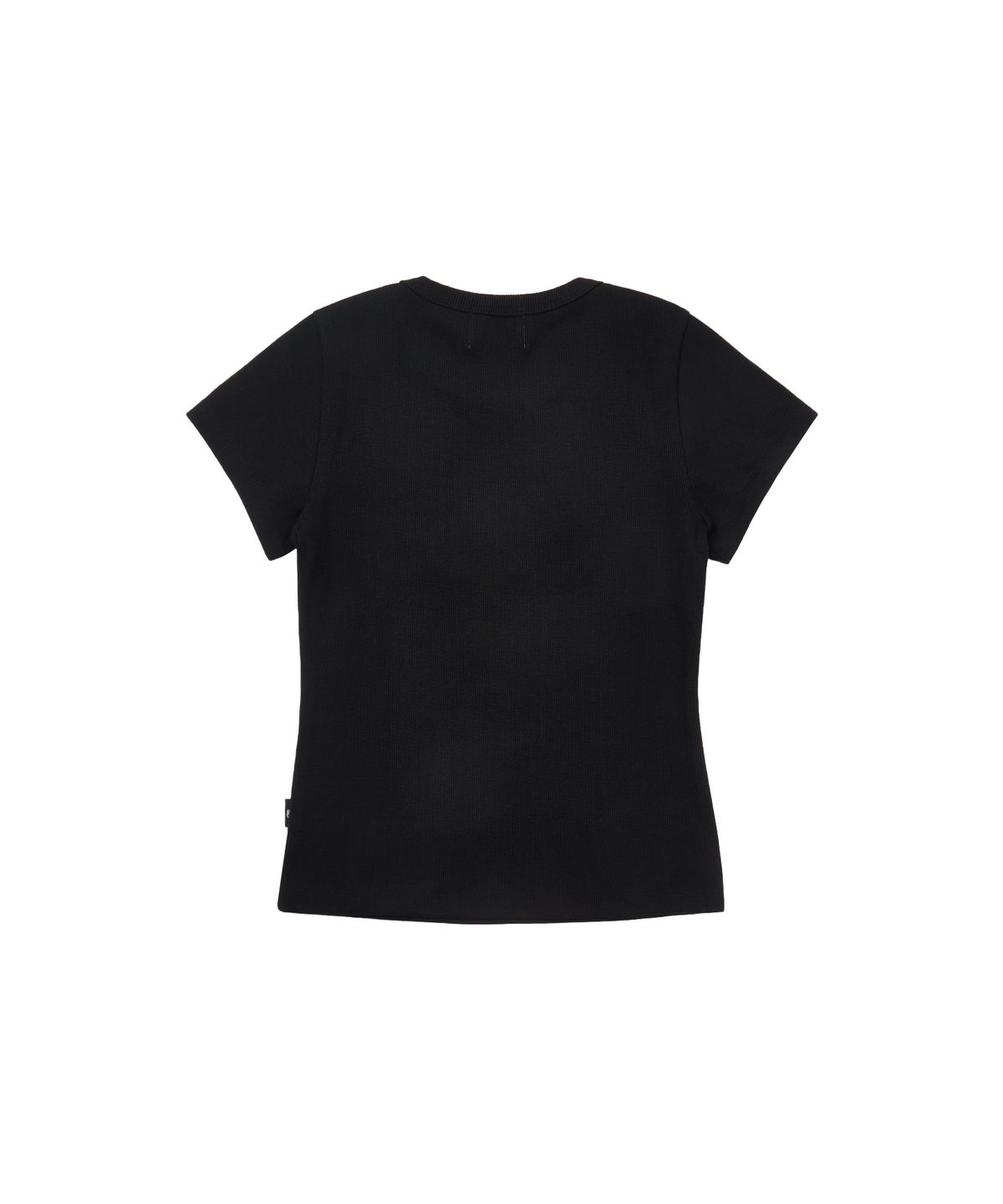 길라아카이브(GILAARCHIVE) STUD PATCH LOGO DYED CROP T-SHIRTS_BLACK