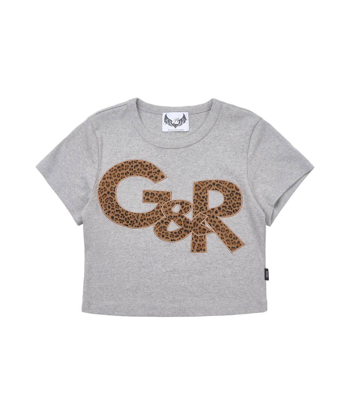 길라아카이브(GILAARCHIVE) G&R LOGO CROP TOP_GREY