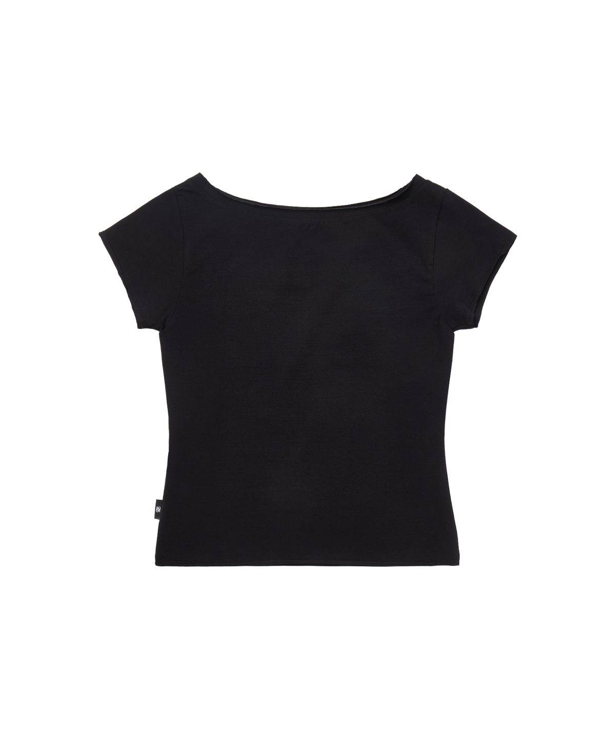 길라아카이브(GILAARCHIVE) SLOGAN BOAT NECK T-SHIRTS_BLACK