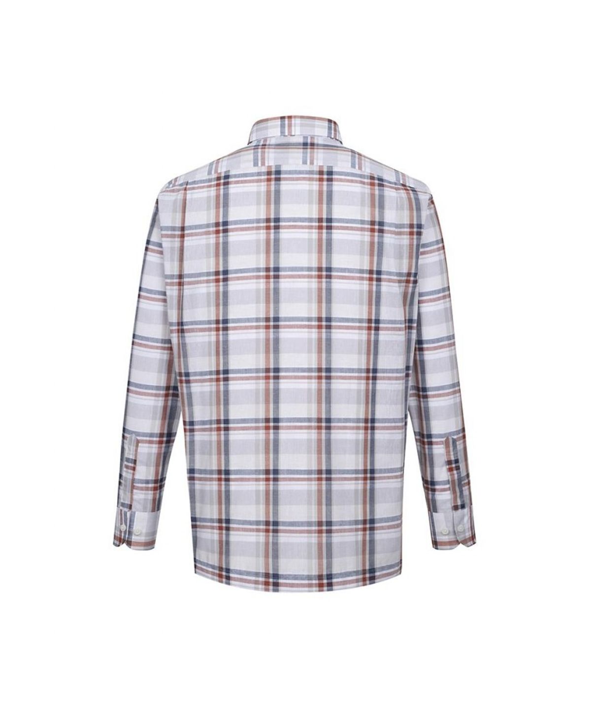 닥스셔츠(DAKS SHIRTS) 린넨혼방 미듐체크 셔츠 레귤러핏 브라운_DLS2SHCL120W1