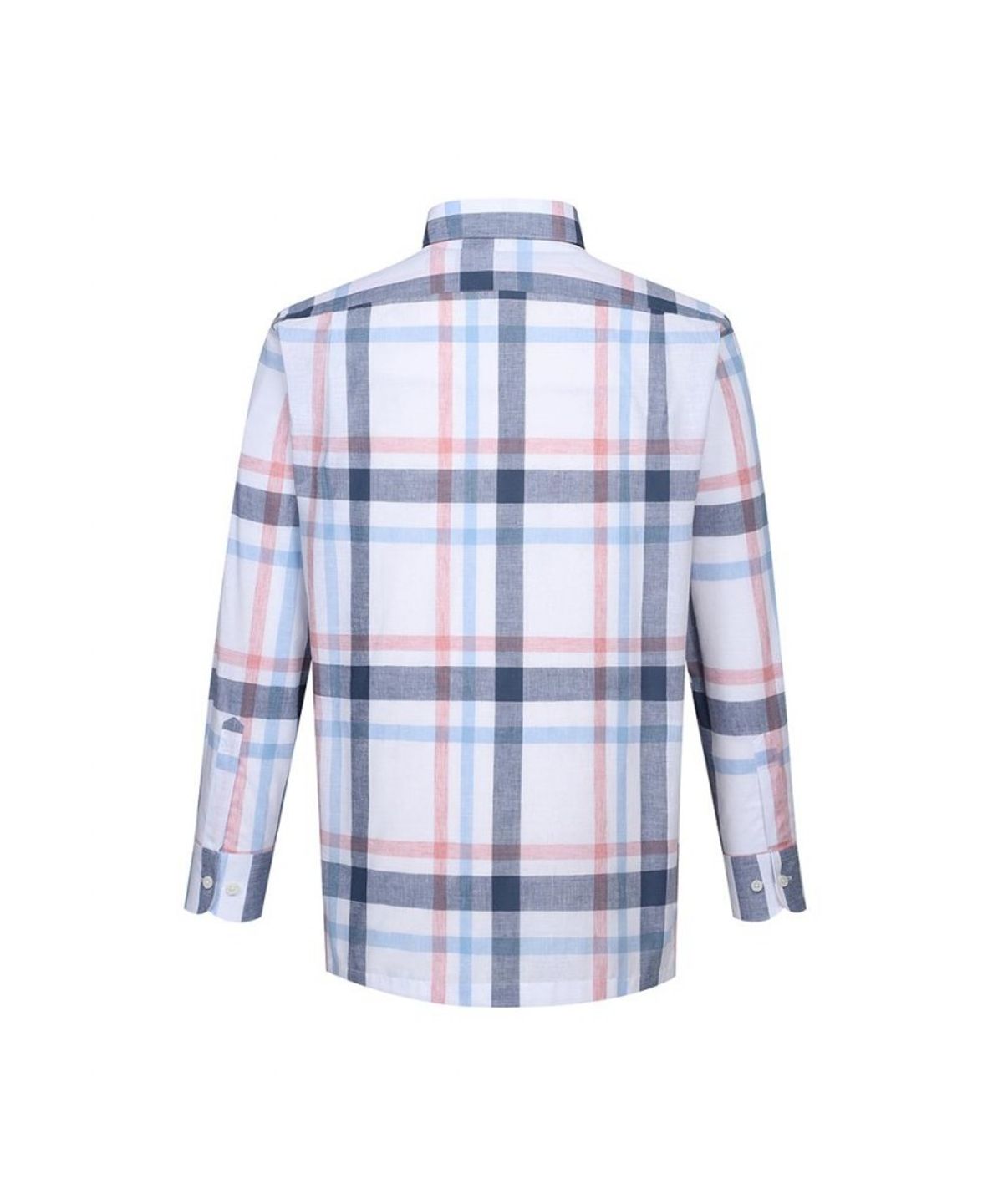 닥스셔츠(DAKS SHIRTS) 린넨혼방 슈퍼빅체크 셔츠 레귤러핏 화이트_DLS2SHCL150A1
