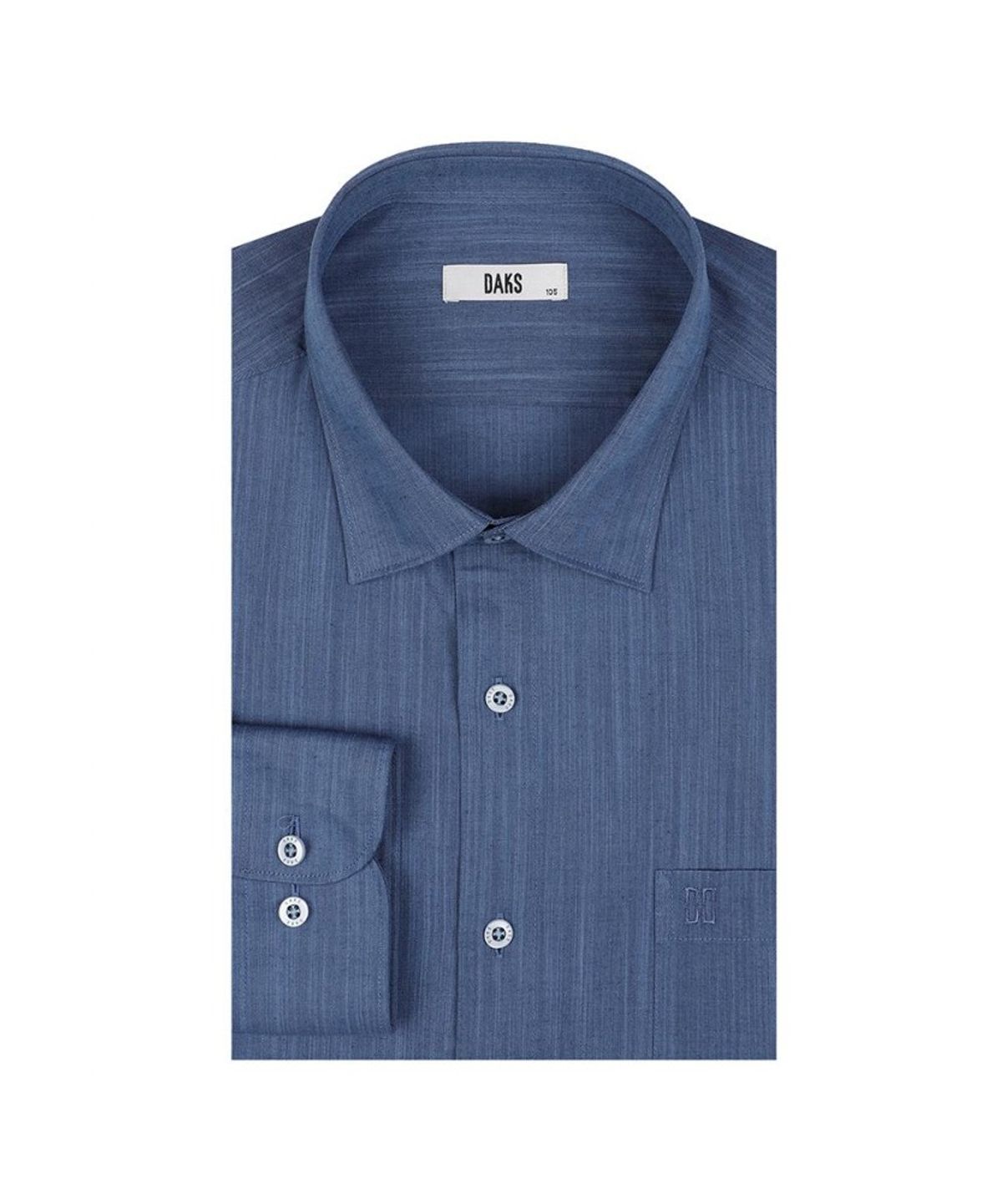 닥스셔츠(DAKS SHIRTS) 린넨혼방 솔리드라이크 셔츠 레귤러핏 블루_DLS2SHCL101B1