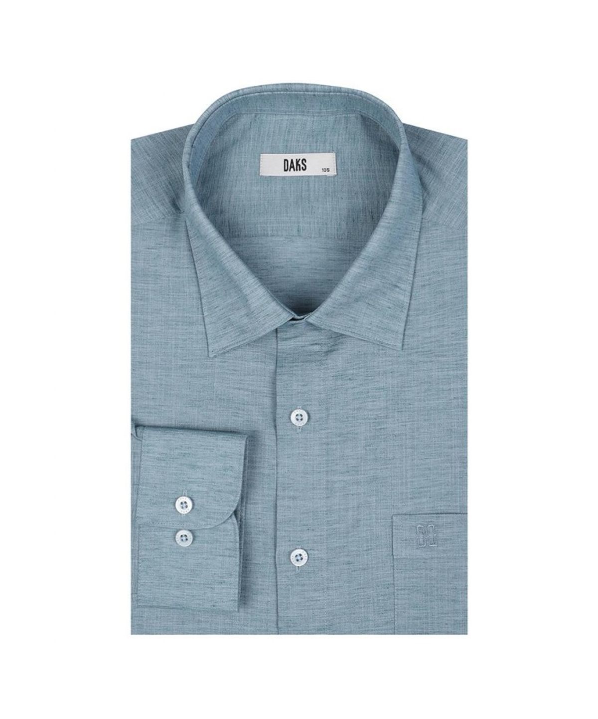 닥스셔츠(DAKS SHIRTS) 린넨혼방 솔리드라이크 셔츠 레귤러핏 그린_DLS2SHCL101E1