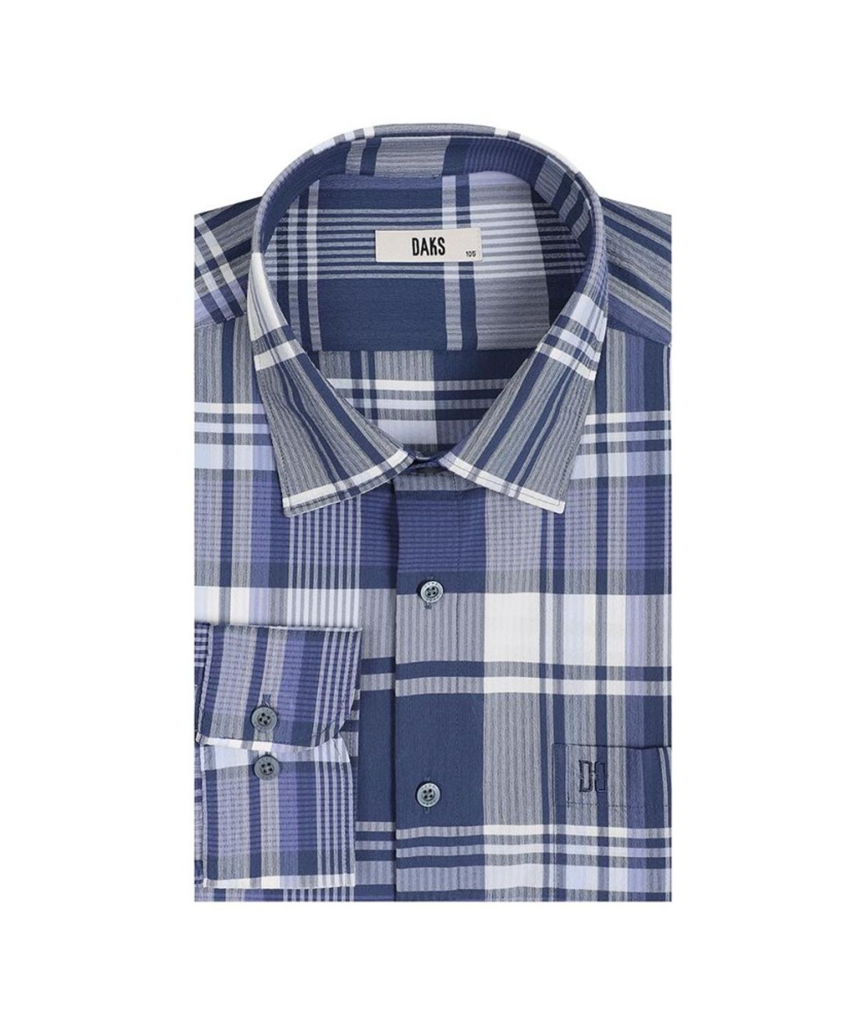 닥스셔츠(DAKS SHIRTS) 면혼방 스트레치 미디움체크 캐주얼셔츠 레귤러핏_DLS2SHCL430N1