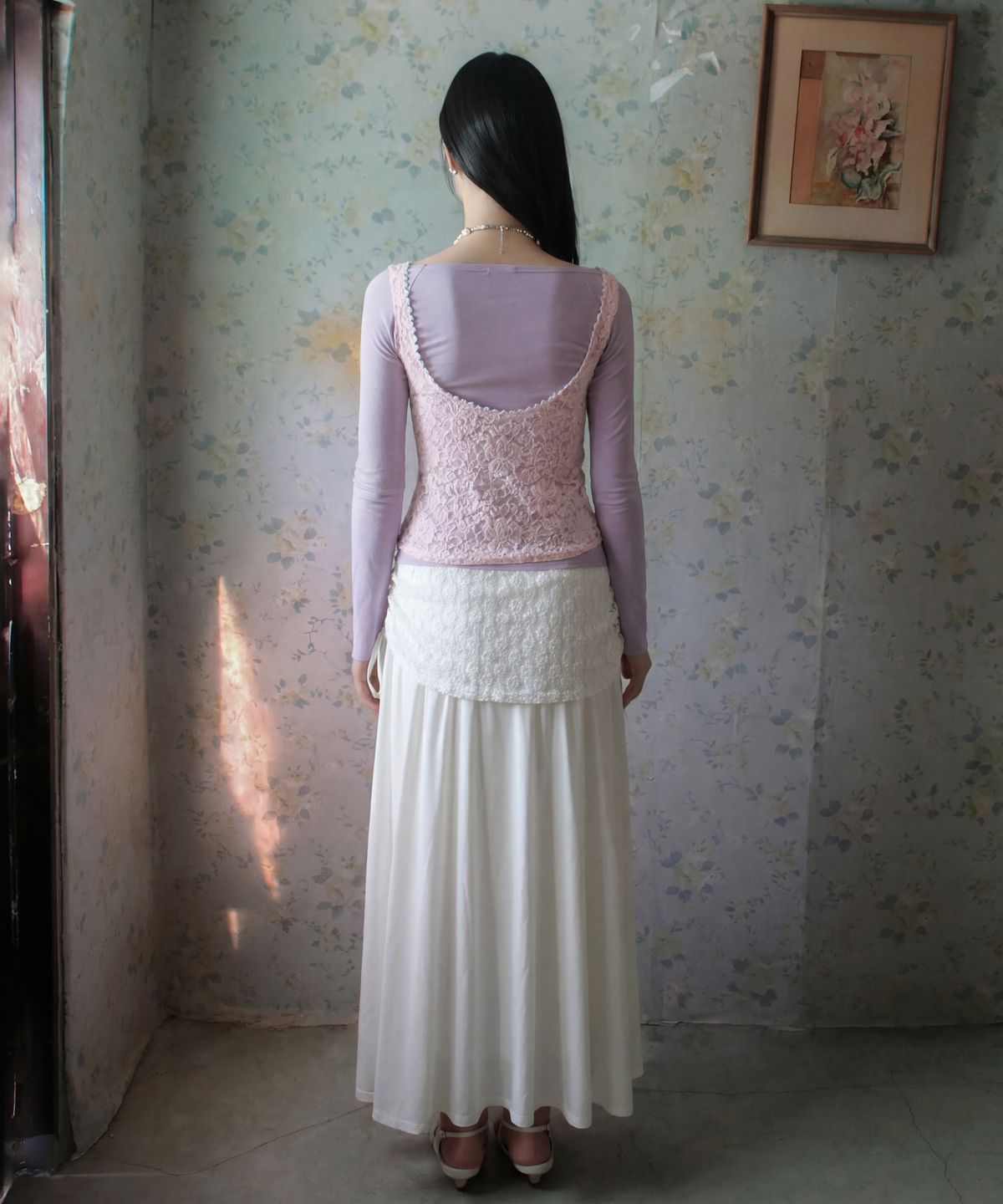 루바티(RUBATI) 사샤 레이스 쁘띠 뷔스티에_핑크