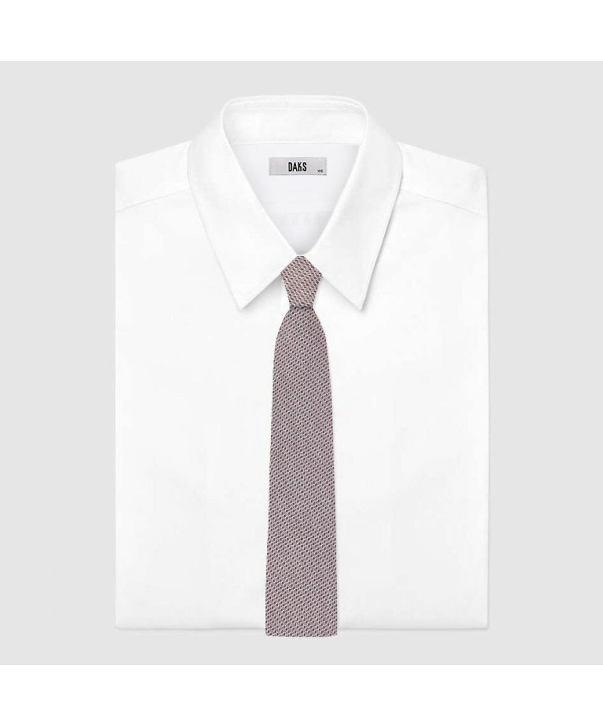 닥스셔츠(DAKS SHIRTS) 실크100 올오버 넥타이 브라운_DLG1ACF1304W1