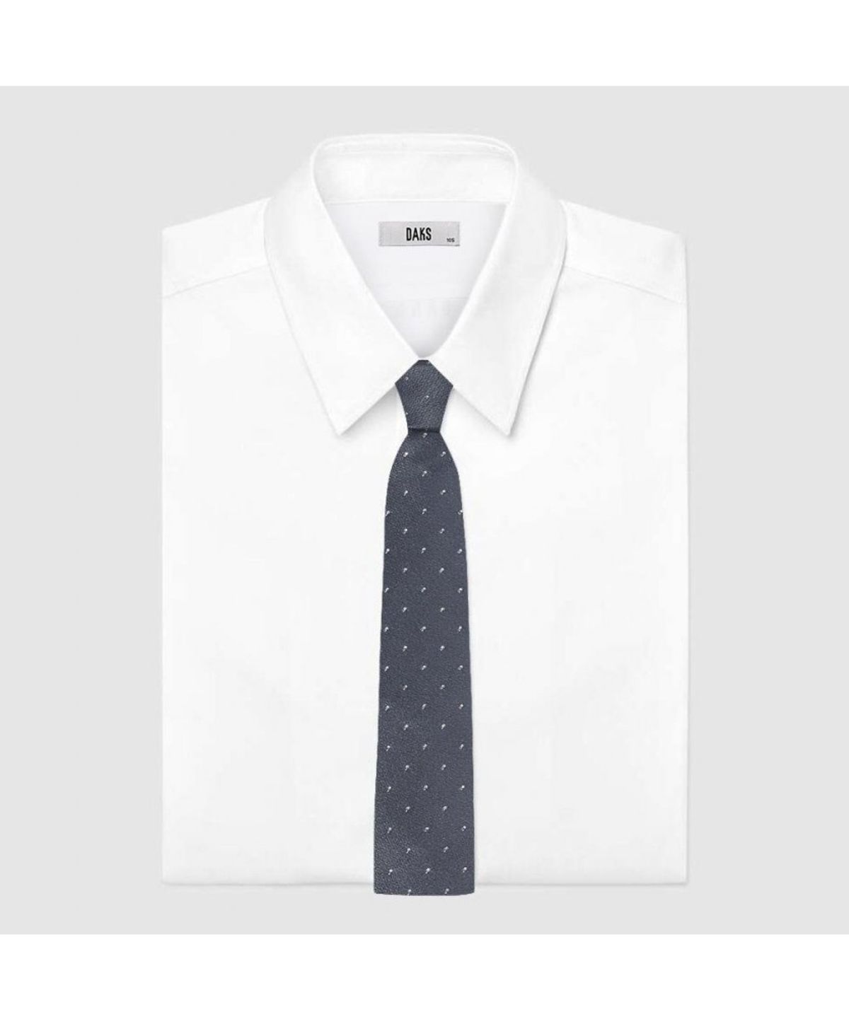 닥스셔츠(DAKS SHIRTS) 올오버 큐빅 패턴 넥타이 그레이_DLF1ACF1102G1