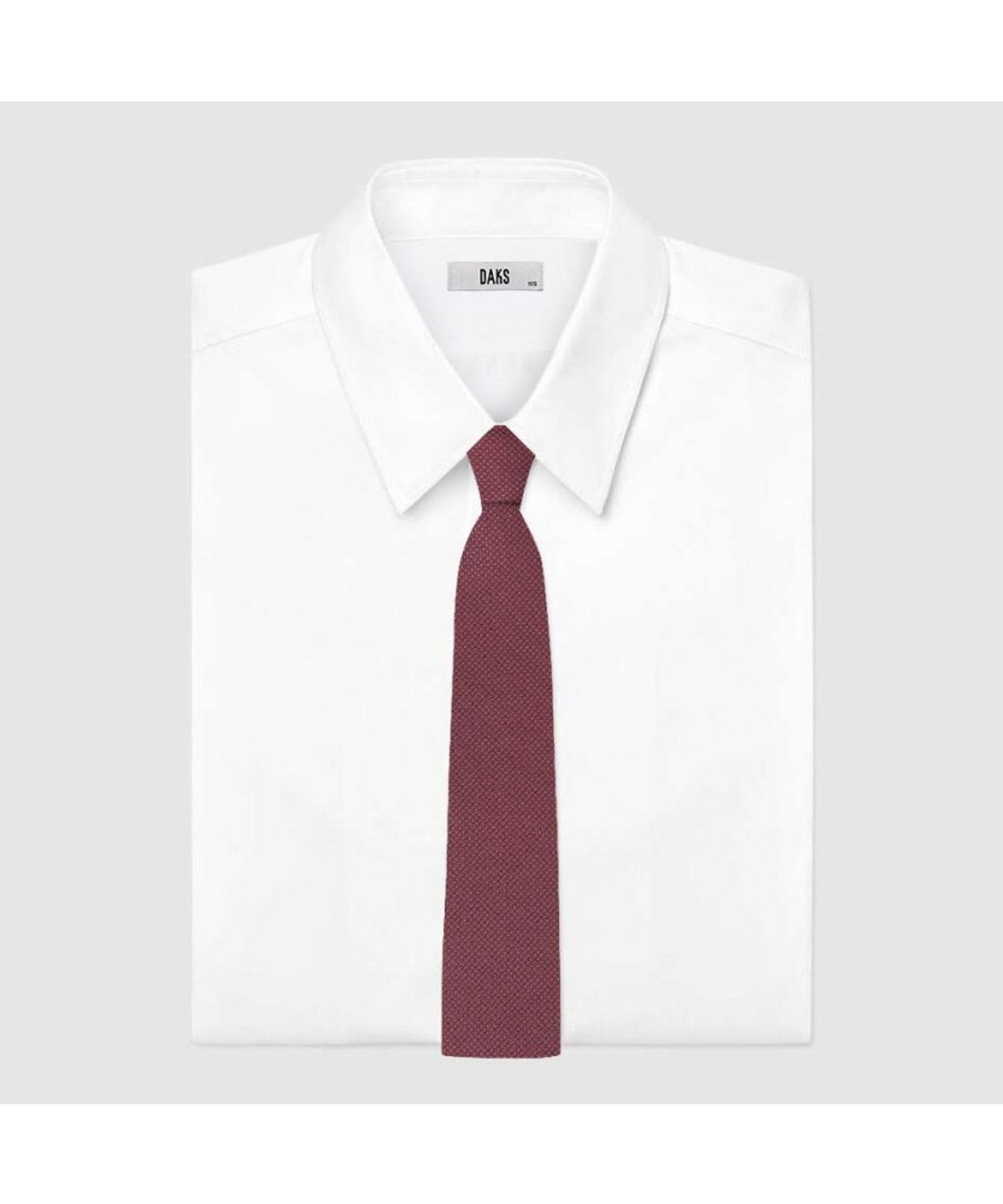 닥스셔츠(DAKS SHIRTS) 실크100 솔리드 패턴 넥타이 레드_DLF1ACF1231R2