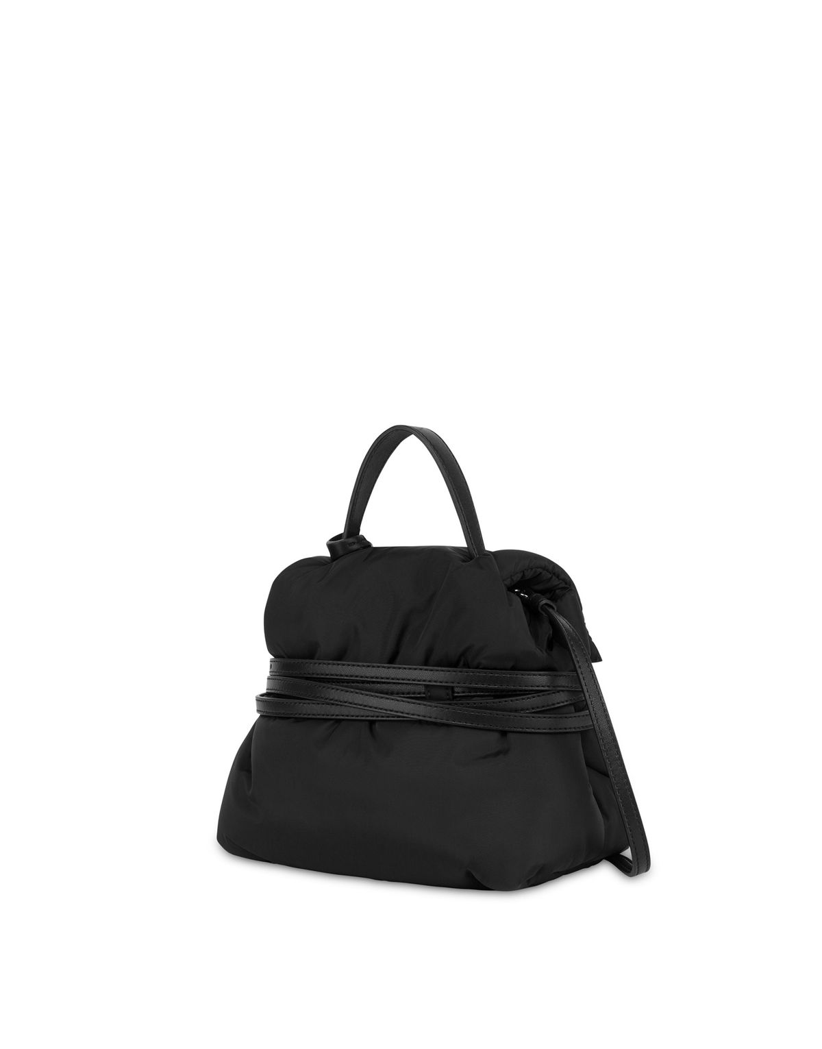 모스키노(MOSCHINO) 타이 미 패디드 스몰 핸드백 BLACK