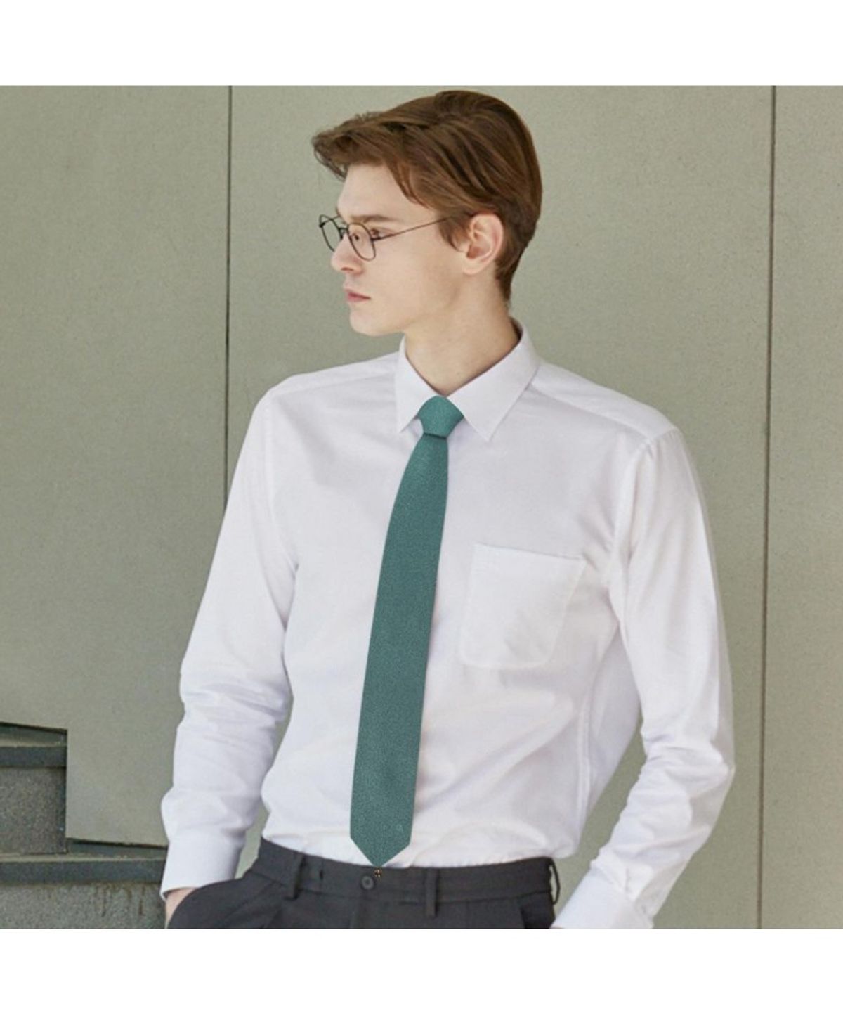 닥스셔츠(DAKS SHIRTS) 실크혼방 솔리드 자카드 넥타이_DLF1ACF1247E1