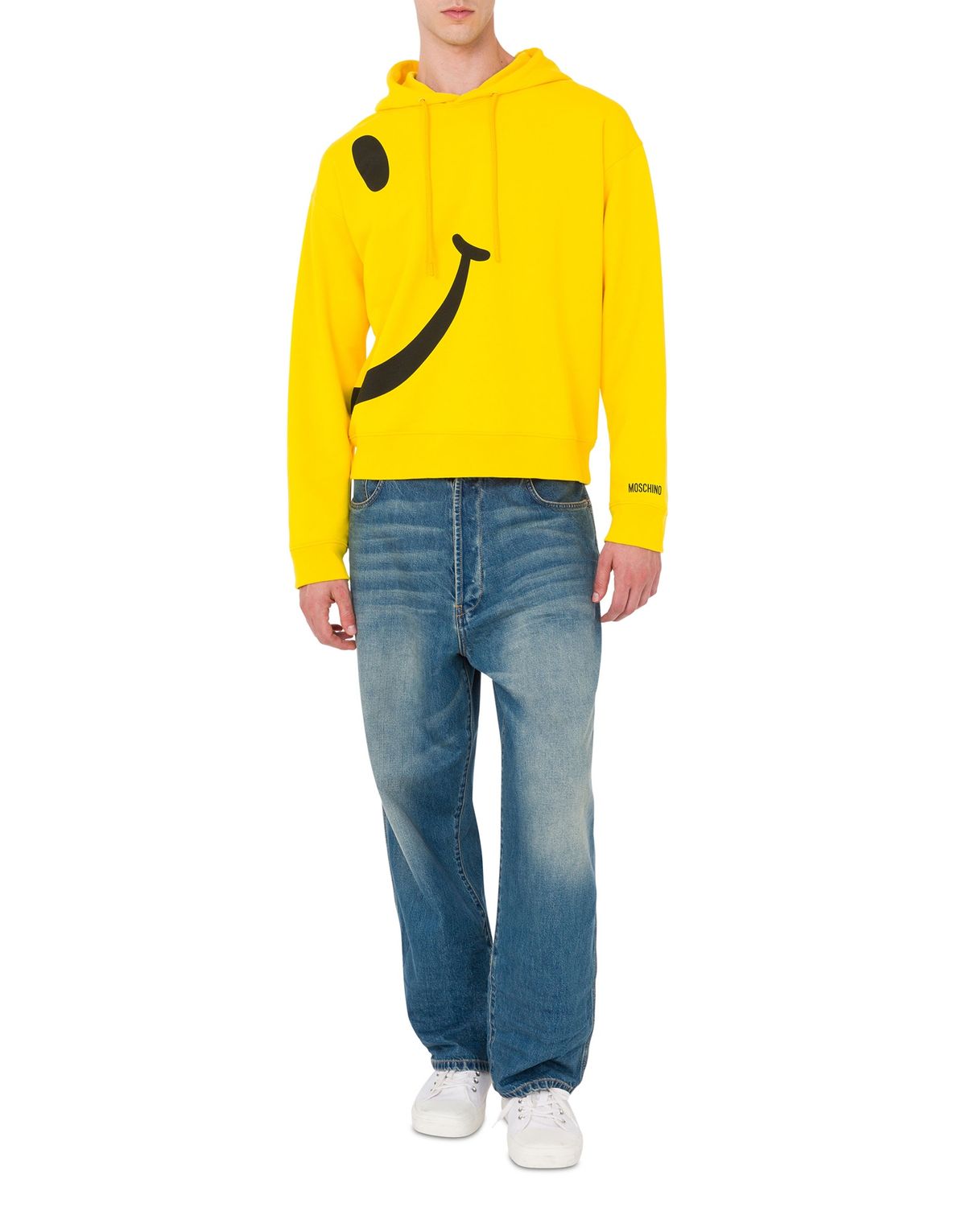 모스키노(MOSCHINO) 스마일리® 코튼 저지 후디