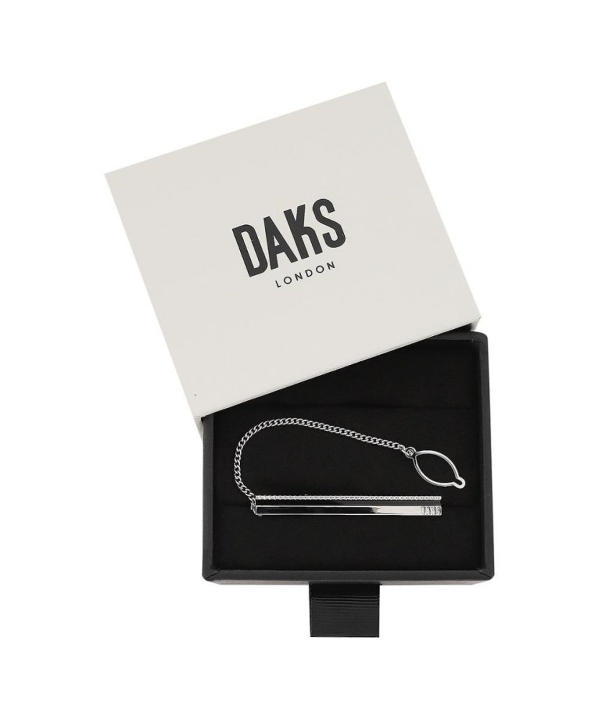 닥스셔츠(DAKS SHIRTS) 사각큐빅 & 오닉스 넥타이핀_DLF1ACTP124S1