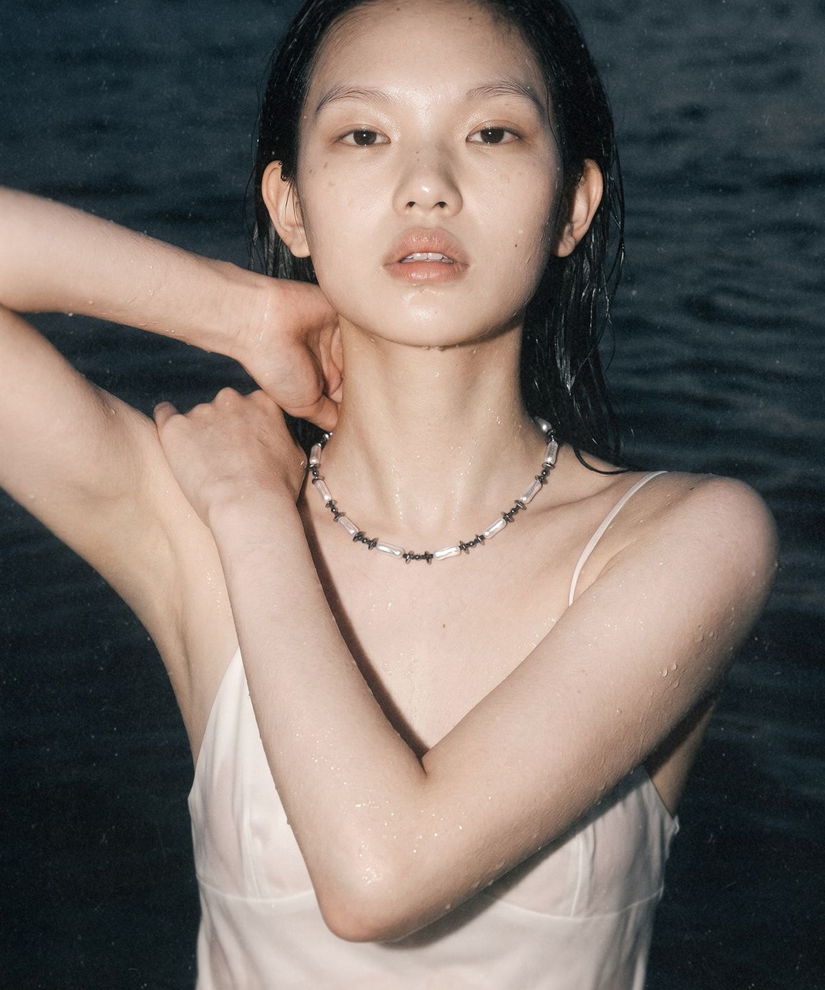 루바티(RUBATI) 포세이돈 진주 헤머타이트 네크리스
