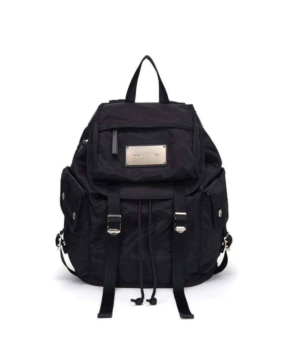 Matin kim リュック MUSINSA公式 | MATIN KIM MATIN POCKET UTILITY LARGE BACK PACK IN BLACK