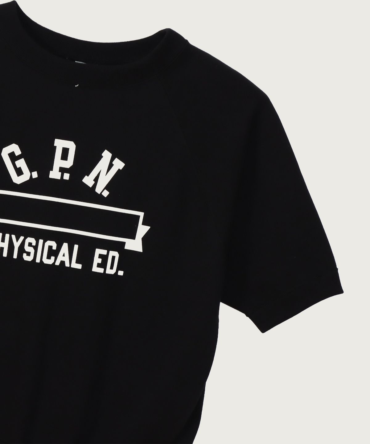 챔피온(CHAMPION) [True to Archives] CRSS 스웨트 반팔 티셔츠 Black