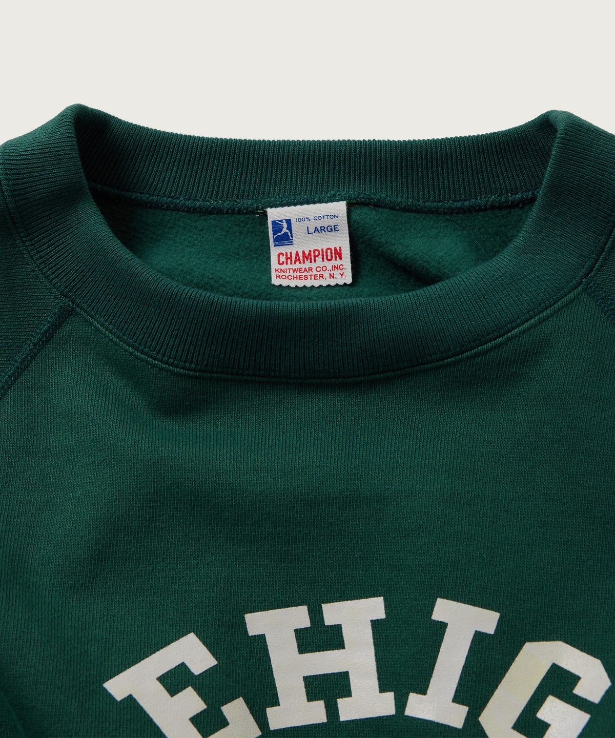챔피온(CHAMPION) [True to Archives] CRSS 기모 스웨트 티셔츠 Dark Green