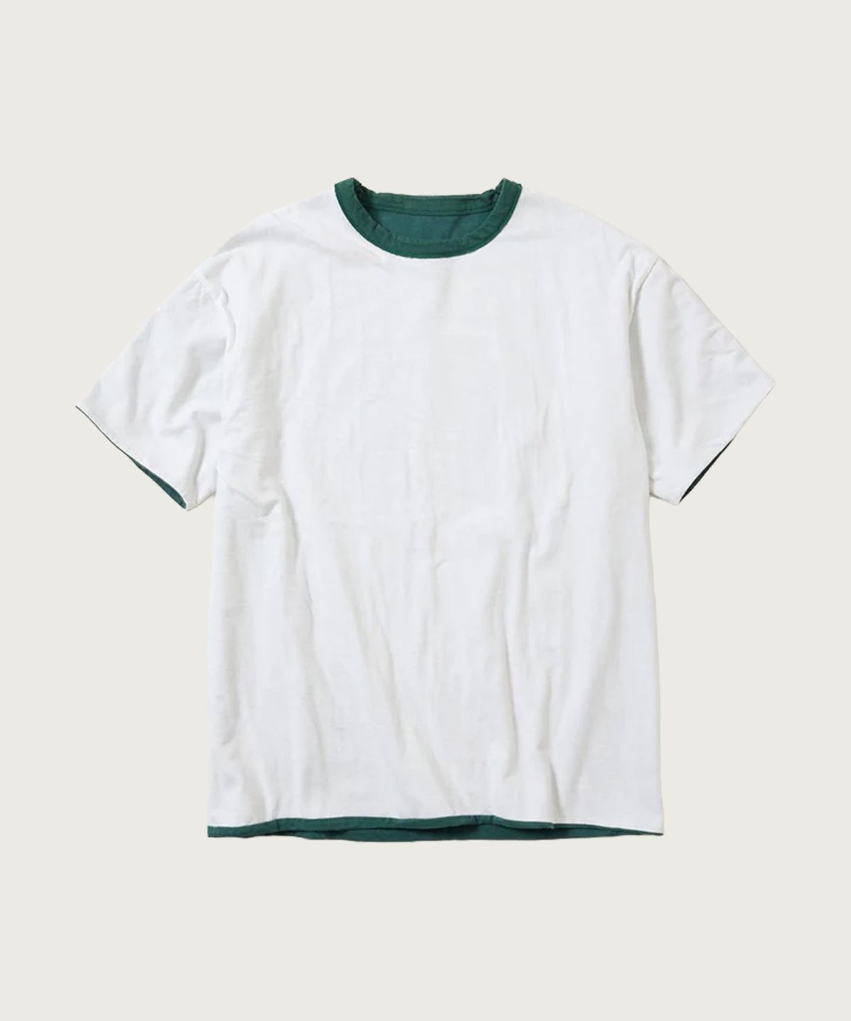 챔피온(CHAMPION) [True to Archives] USN 리버시블 빈티지 반팔 티셔츠 Dark Green