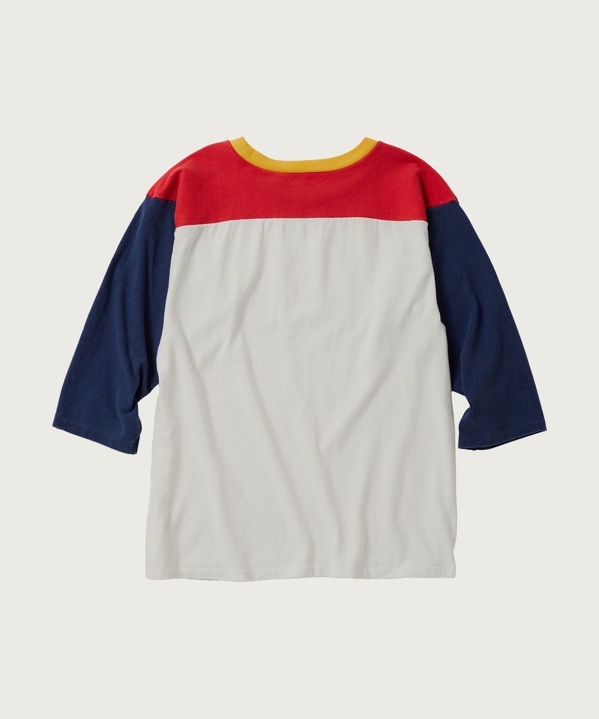 챔피온(CHAMPION) [True to Archives] 풋볼 컬러블록 7부 슬리브 티셔츠 White