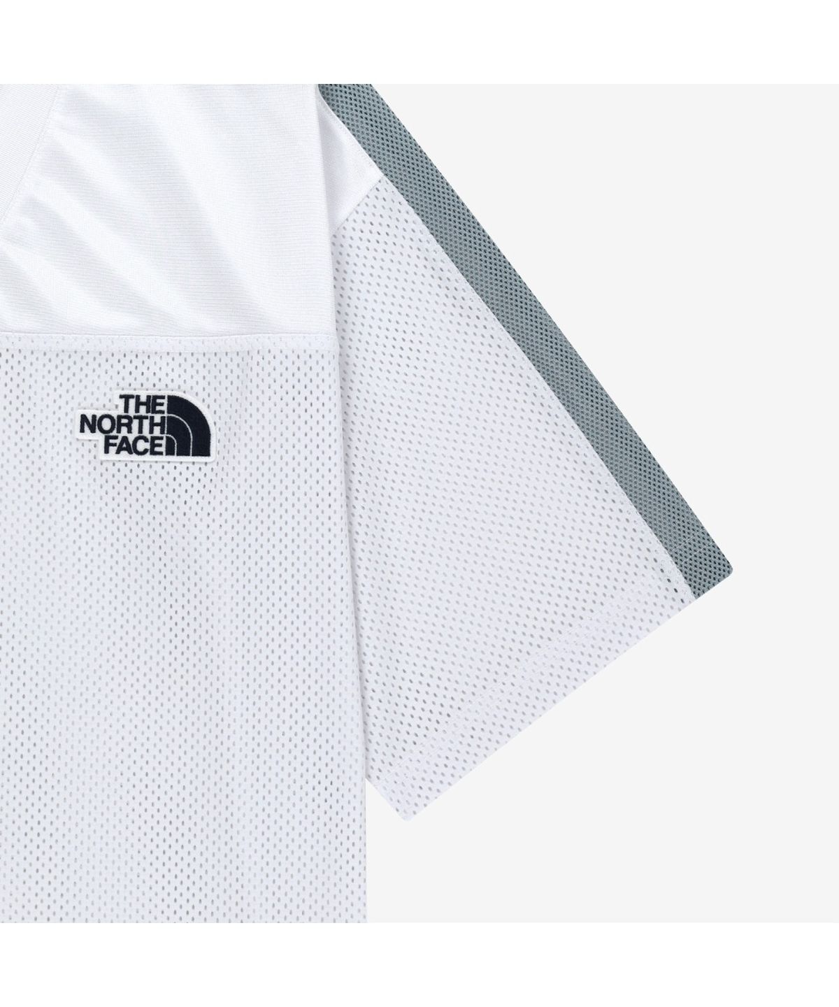 노스페이스(THE NORTH FACE) NT7US18J 화이트라벨 에어로넷 반팔 티 WHITE