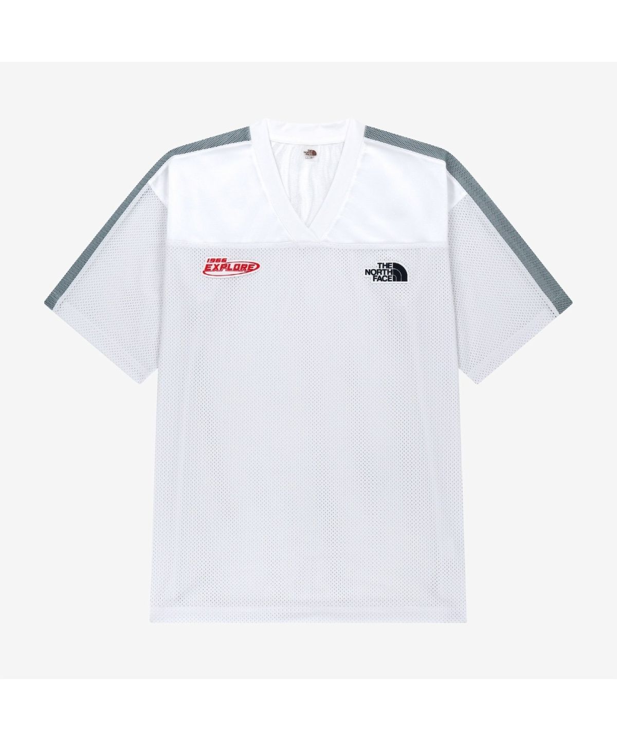 노스페이스(THE NORTH FACE) NT7US18J 화이트라벨 에어로넷 반팔 티 WHITE