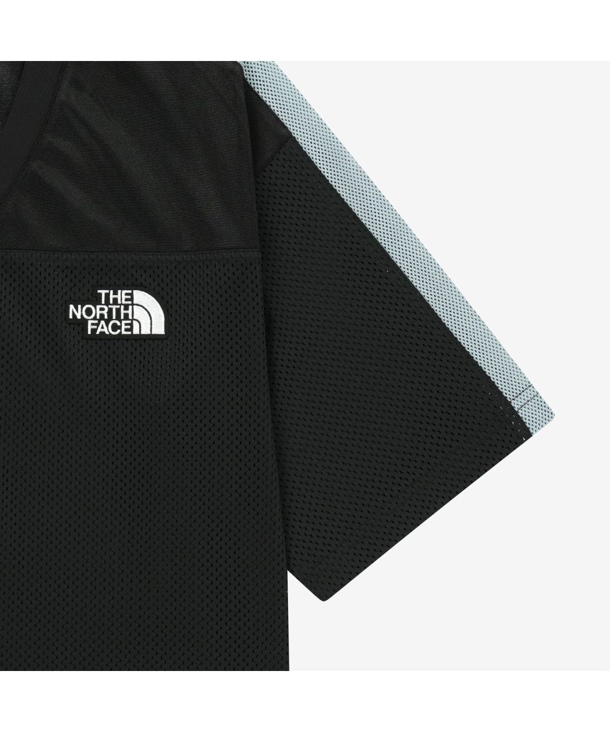 노스페이스(THE NORTH FACE) NT7US18K 화이트라벨 에어로넷 반팔 티 BLACK