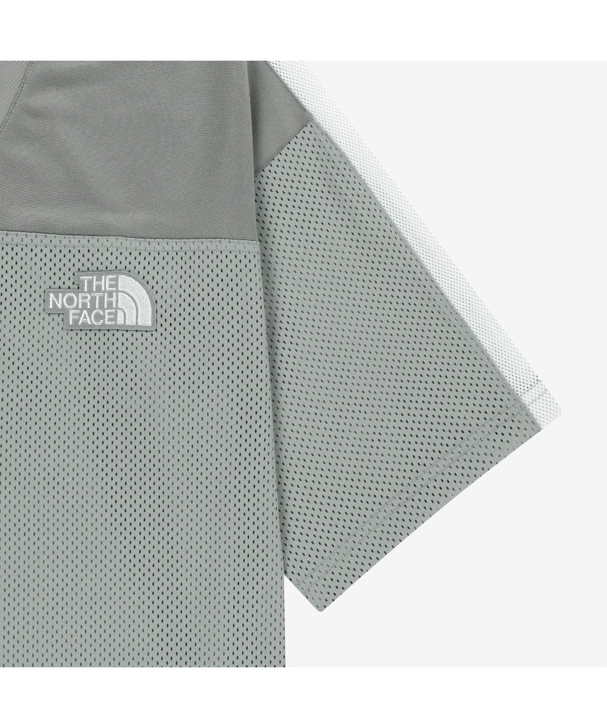 노스페이스(THE NORTH FACE) NT7US18L 화이트라벨 에어로넷 반팔 티 GRAY