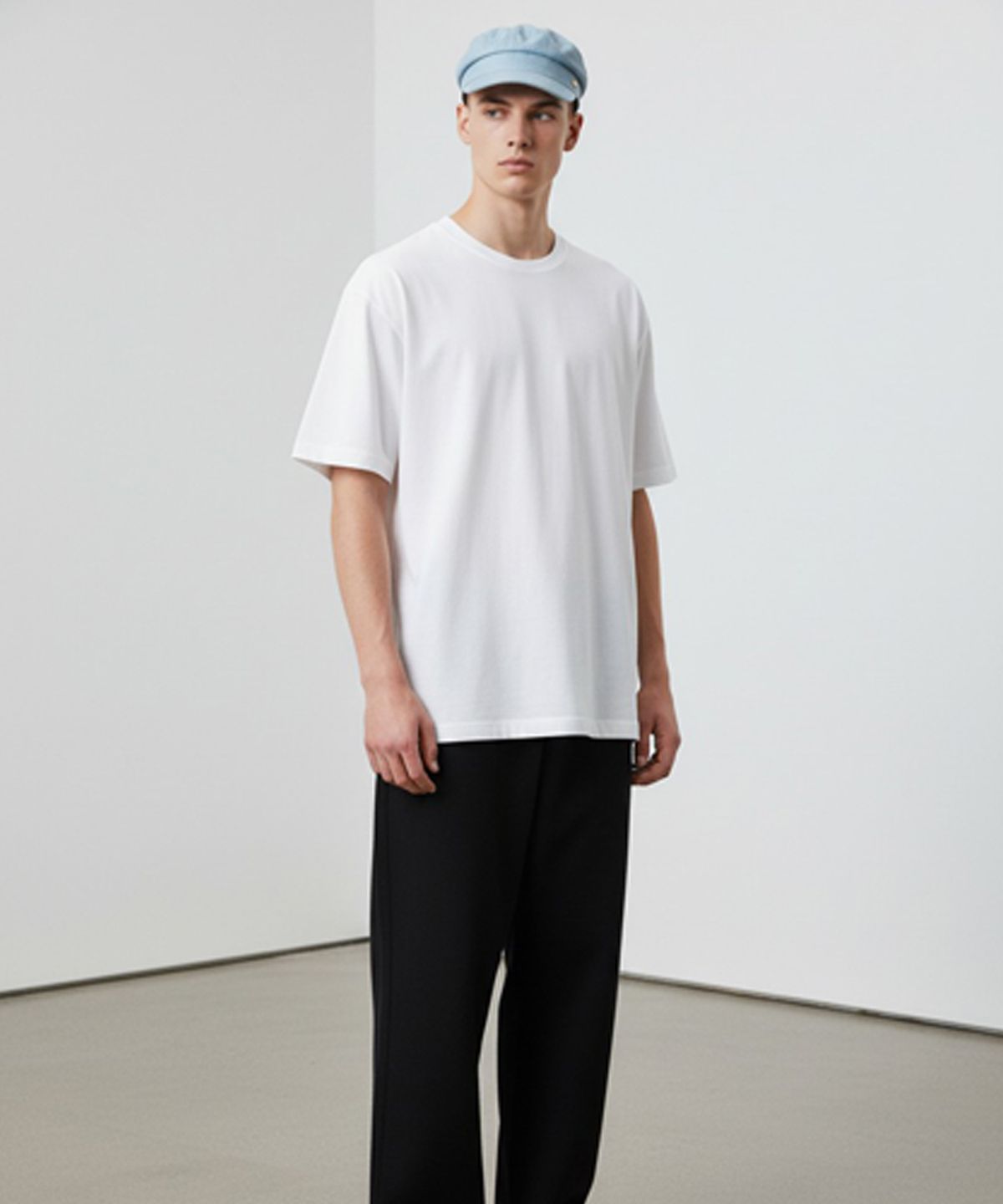 유니버셜 케미스트리(UNIVERSAL CHEMISTRY) Light Denim Logo Marine Cap 마린캡