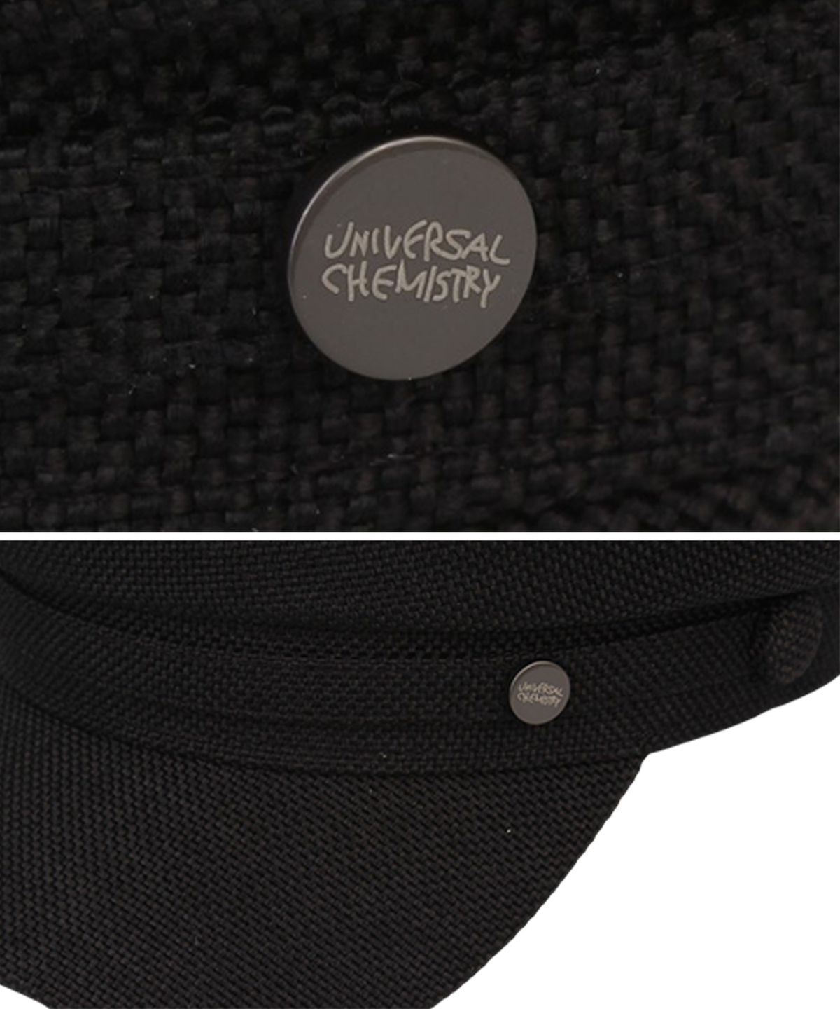 유니버셜 케미스트리(UNIVERSAL CHEMISTRY) Linen Logo Black Marine Cap 마린캡