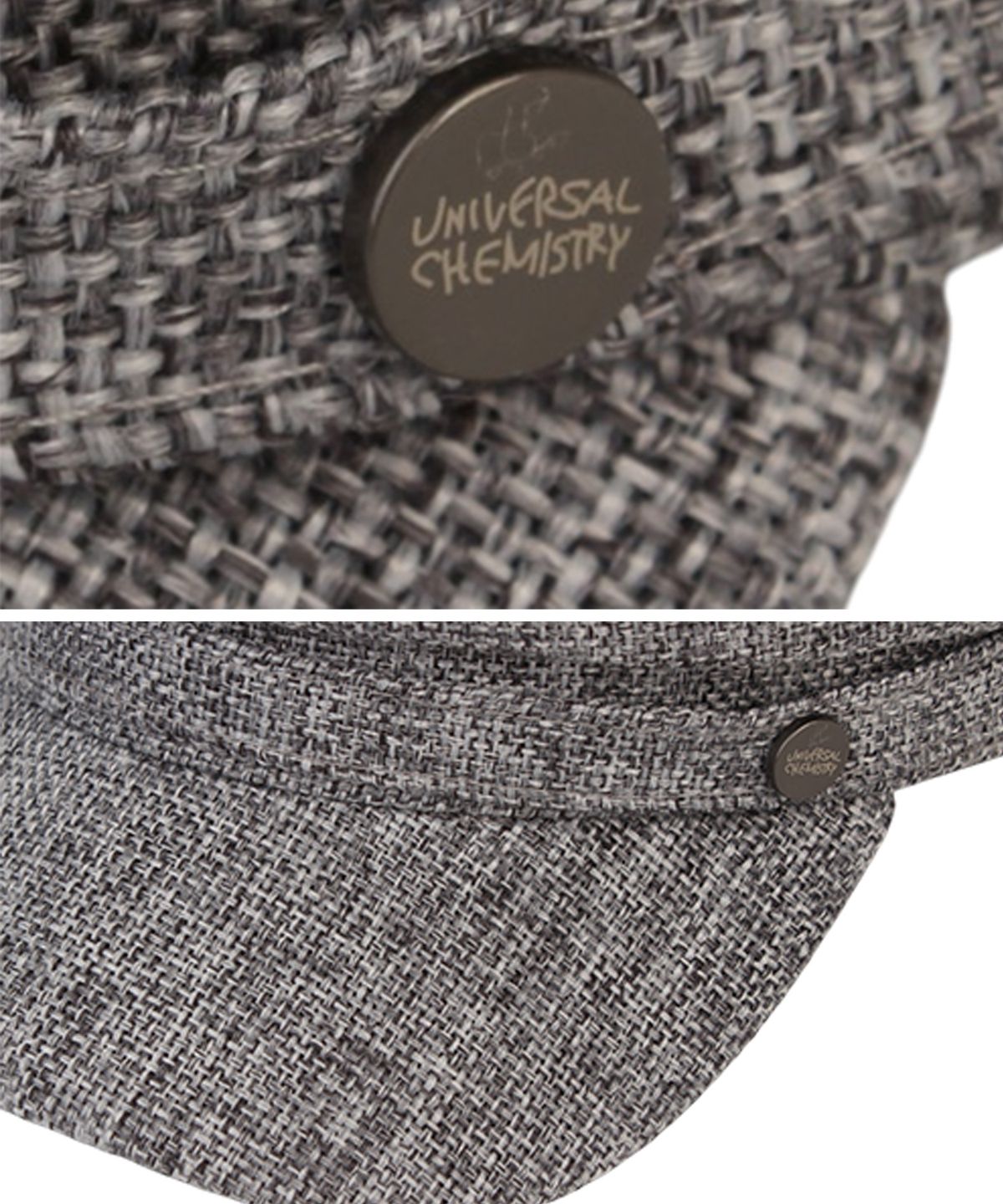 유니버셜 케미스트리(UNIVERSAL CHEMISTRY) Linen Logo Gray Marine Cap 마린캡
