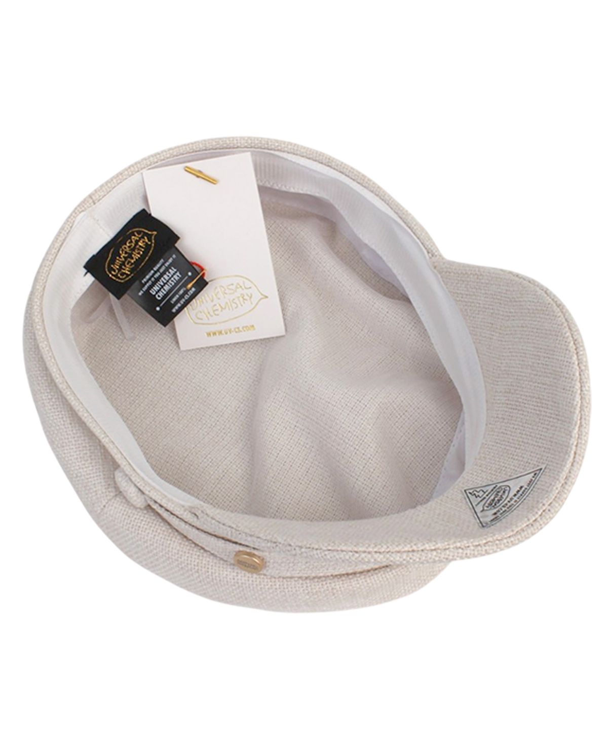 유니버셜 케미스트리(UNIVERSAL CHEMISTRY) Linen Logo Ivory Marine Cap 마린캡