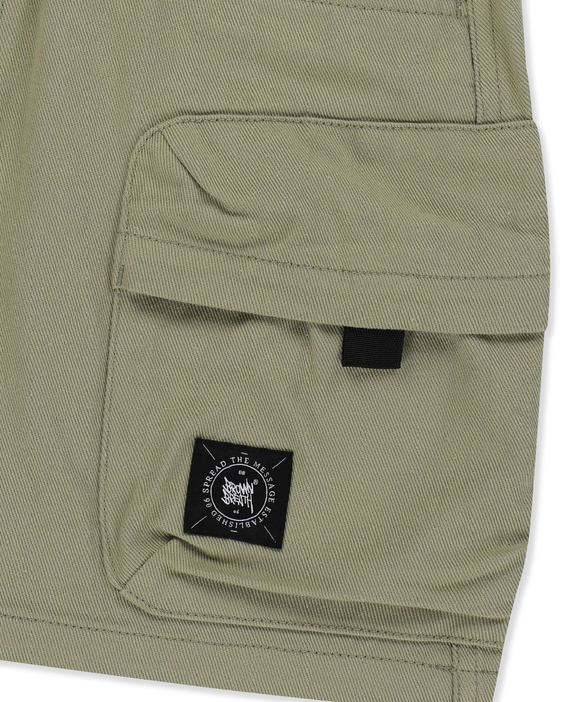 브라운브레스(BROWNBREATH) W TAG CARGO MINI SKIRT - KHAKI